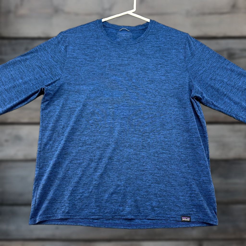 Patagonia Patagonia Shirt Mens M Blue Capilene Daily Heather Crew Neck Long Sleeve Size US M / EU 48-50 / 2 - 1 Thumbnail
