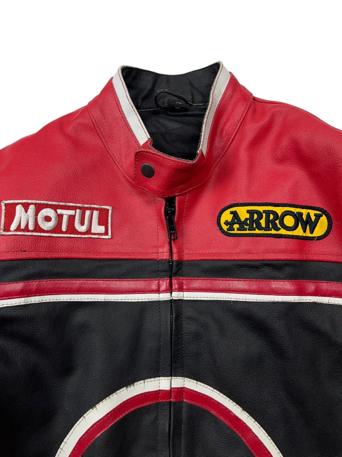 Genuine Leather Vintage Lucky Strike Leather Racing Jacket with Protection Size US XL / EU 56 / 4 - 7 Thumbnail