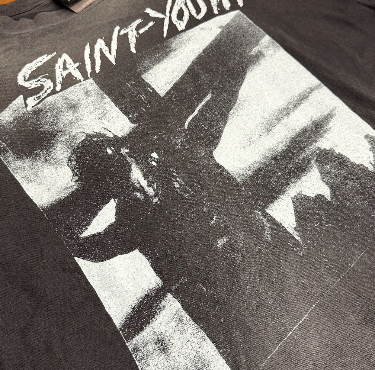 Saint Michael Saint Michael washed the black, praising short sleeve Size US XXL / EU 58 / 5 - 3 Thumbnail