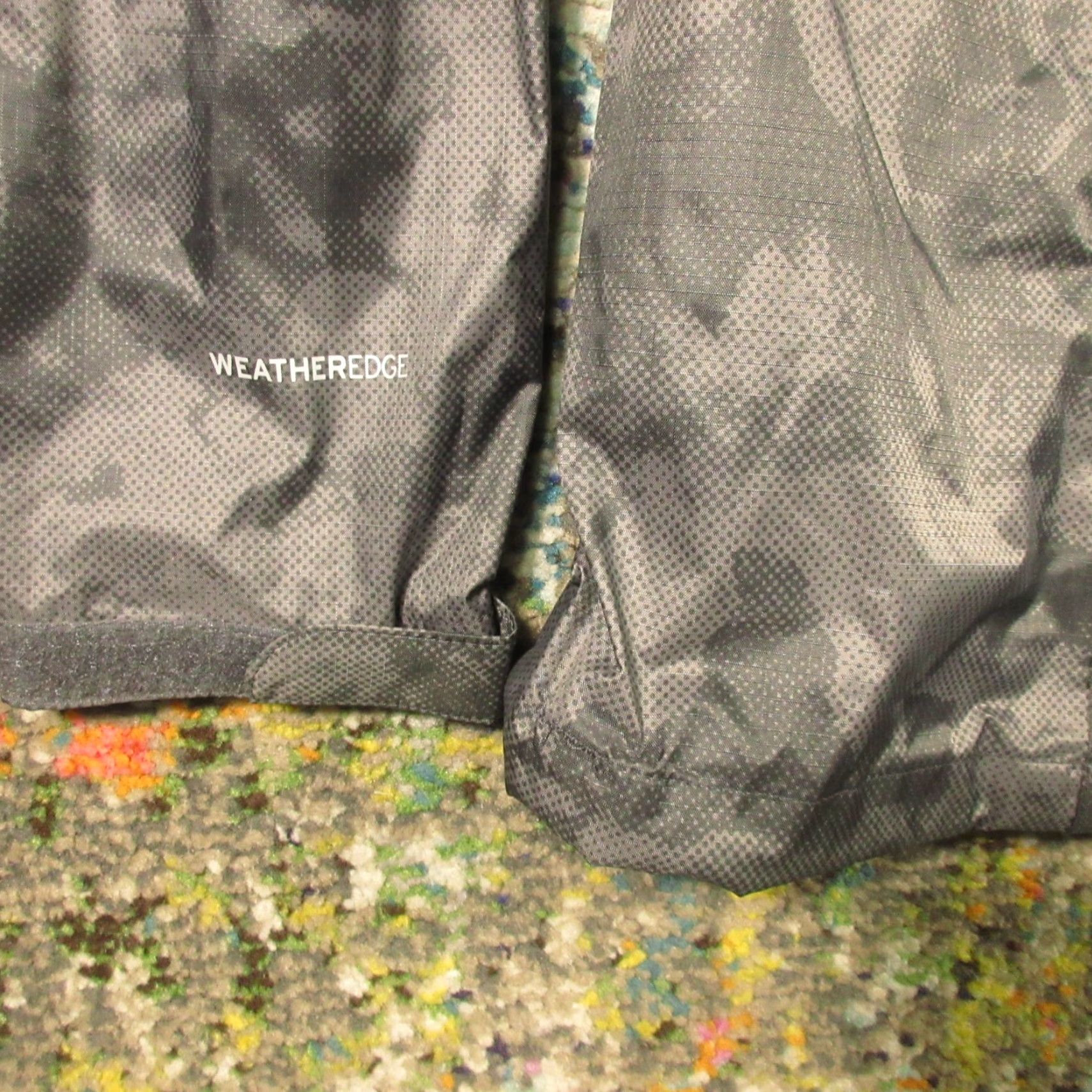 Eddie Bauer Eddie Bauer WeatherEdge Rain Jacket Womens XL Gray Camo Hooded Soft Shell Zip Mid-Length Front Pockets Breathable Lightweight Size XL / US 12-14 / IT 48-50 - 5 Thumbnail