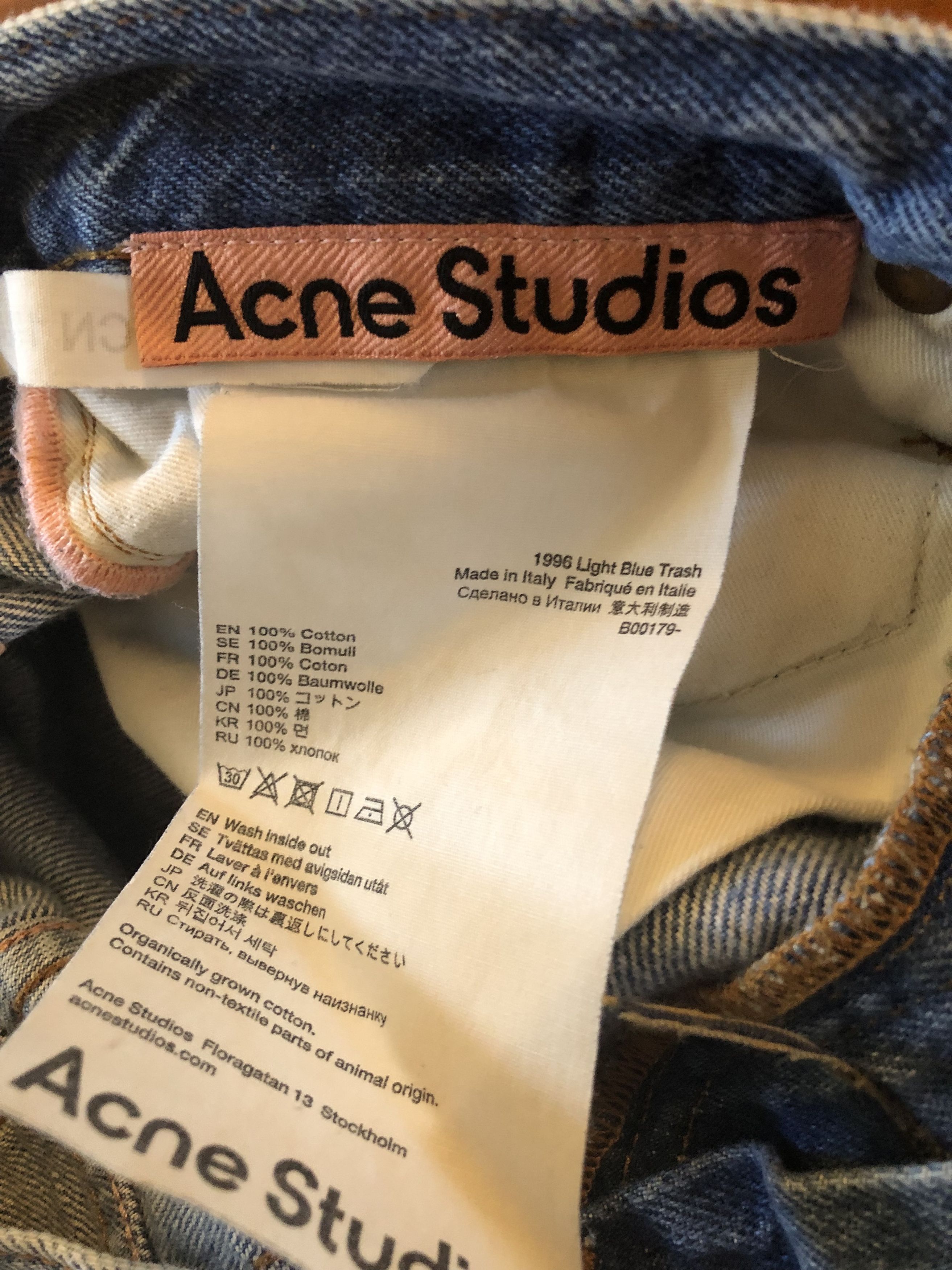 Acne Studios 1996 Light Blue Trash Size US 30 / EU 46 - 4 Thumbnail