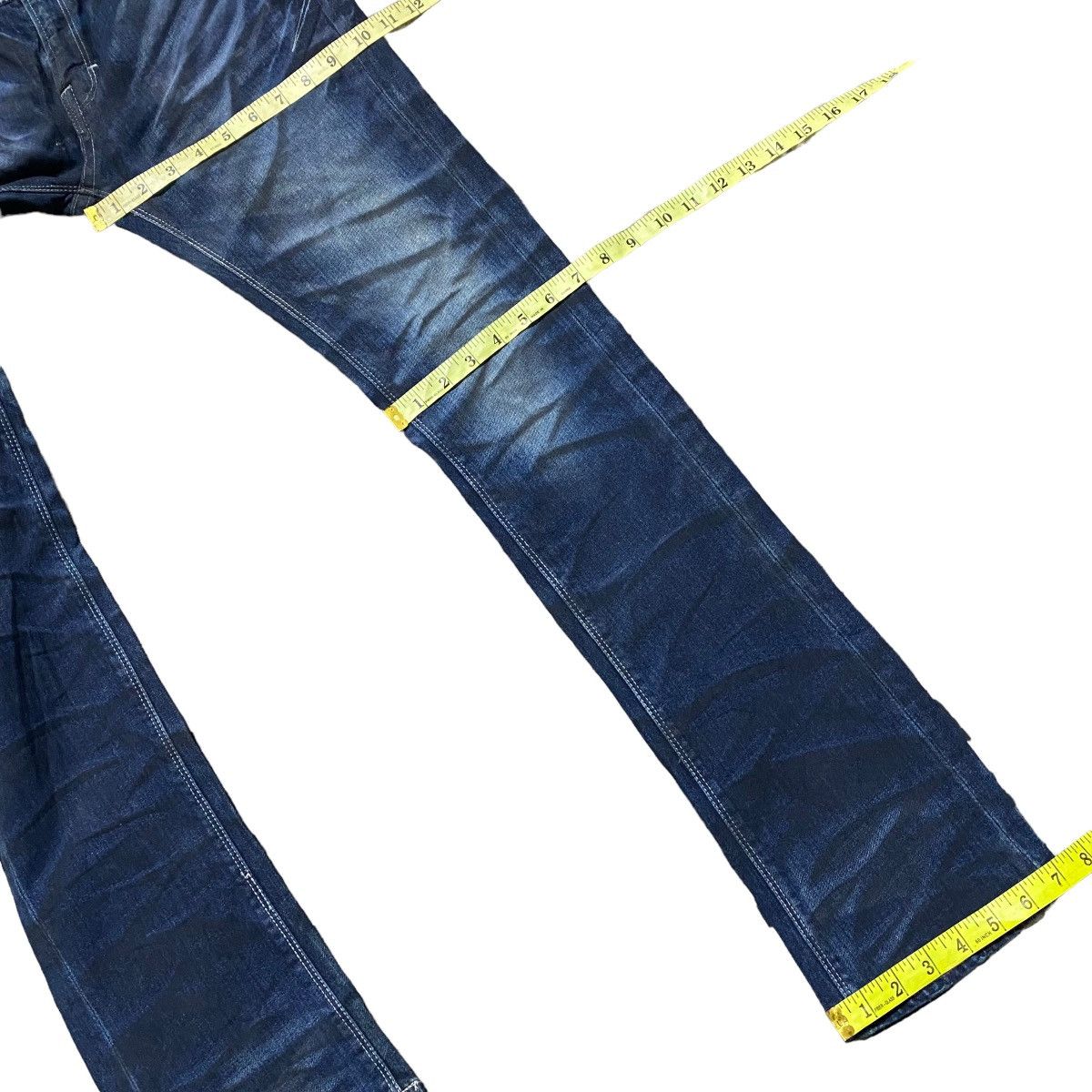 GOSTAR DE FUGA Fuga Waxed Denim Flare Jeans Slim Size US 30 / EU 46 - 21 Thumbnail