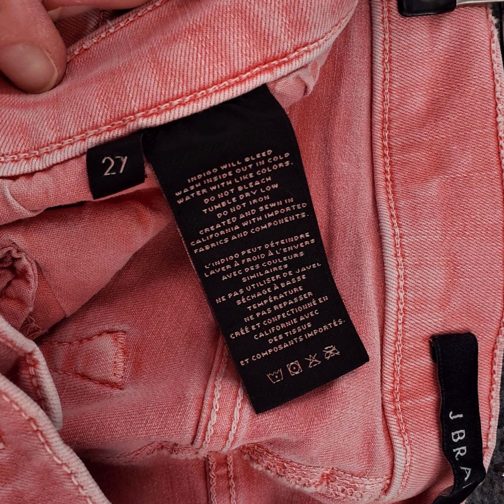 J Brand J Brand Jeans Capri Mid Rise Pink Denim Womens 27 Juniors Slim Size 27" / US 4 / IT 40 - 7 Thumbnail