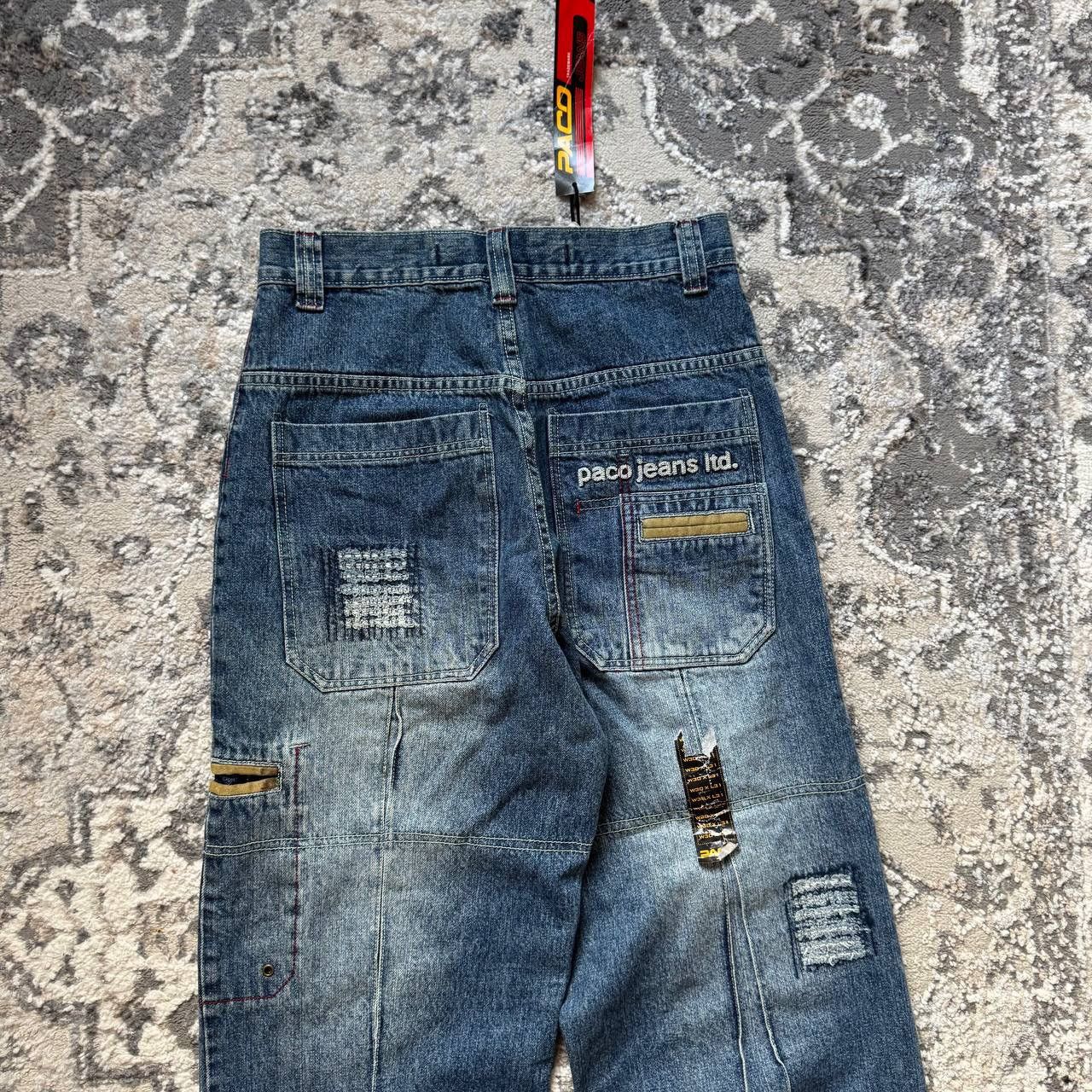 Southpole PACO ULTRA WIDE BAGGY STONE WASH Y2K JNCO RETRO DENIM JEANS Size US 30 / EU 46 - 3 Thumbnail