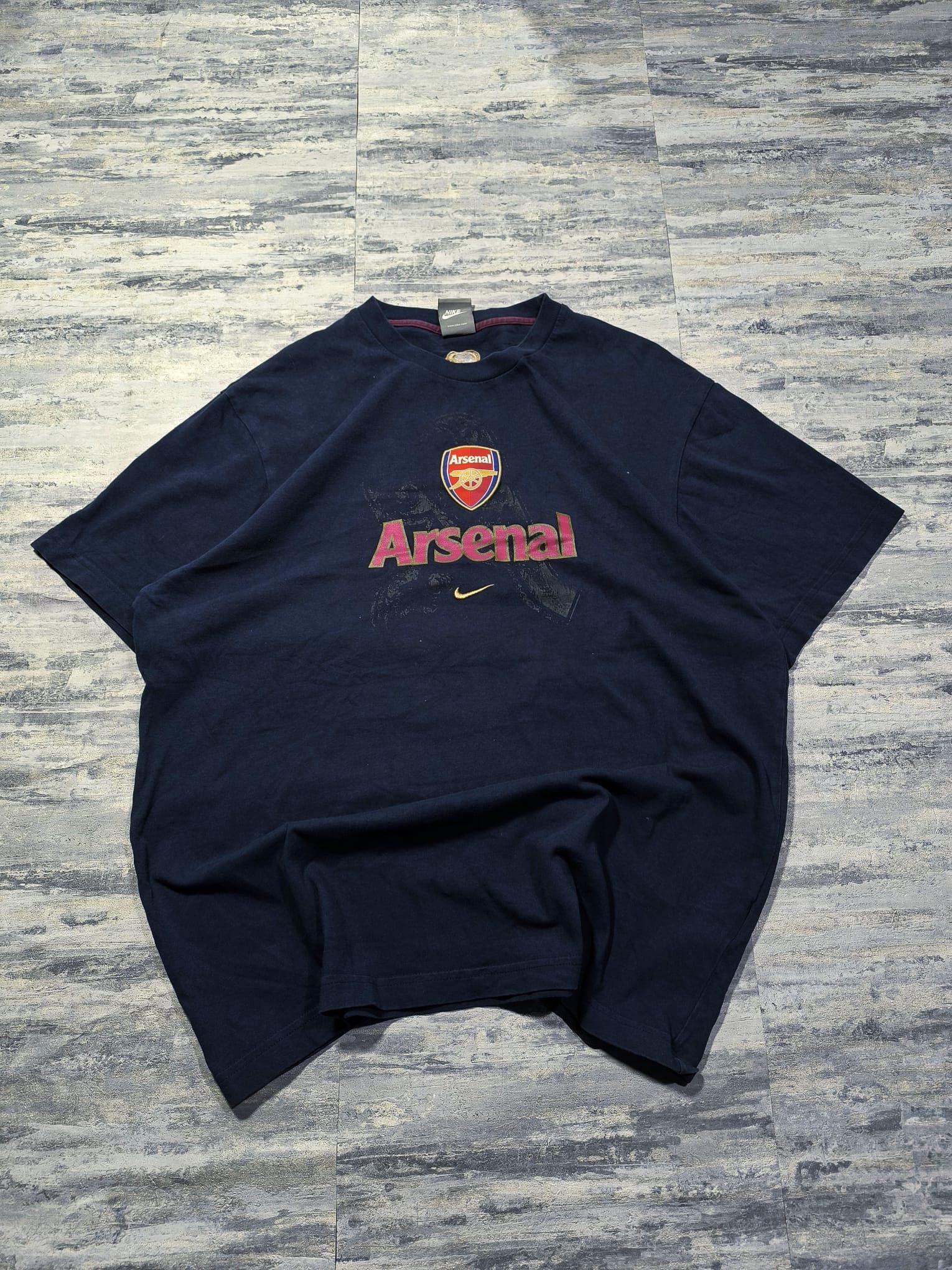 Nike vtg arsenal nike center swoosh tshirt 00s blokecore soccer Size US XL / EU 56 / 4 - 1 Thumbnail
