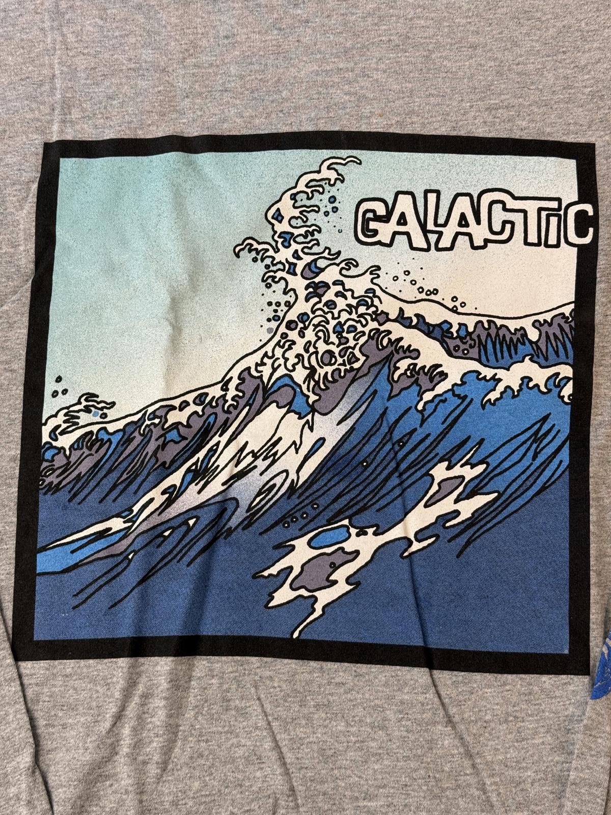 Designer VTG Galatic Nola Funk Band Longsleeve T-shirt Great Wave XL Size US XL / EU 56 / 4 - 3 Thumbnail