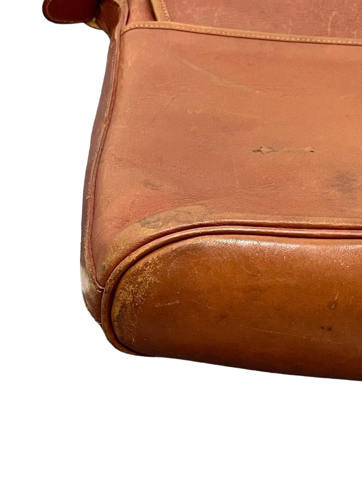 Japanese Brand Full Leather Patina Wako Cross Body Bag 4🟩 Size ONE SIZE - 17 Thumbnail