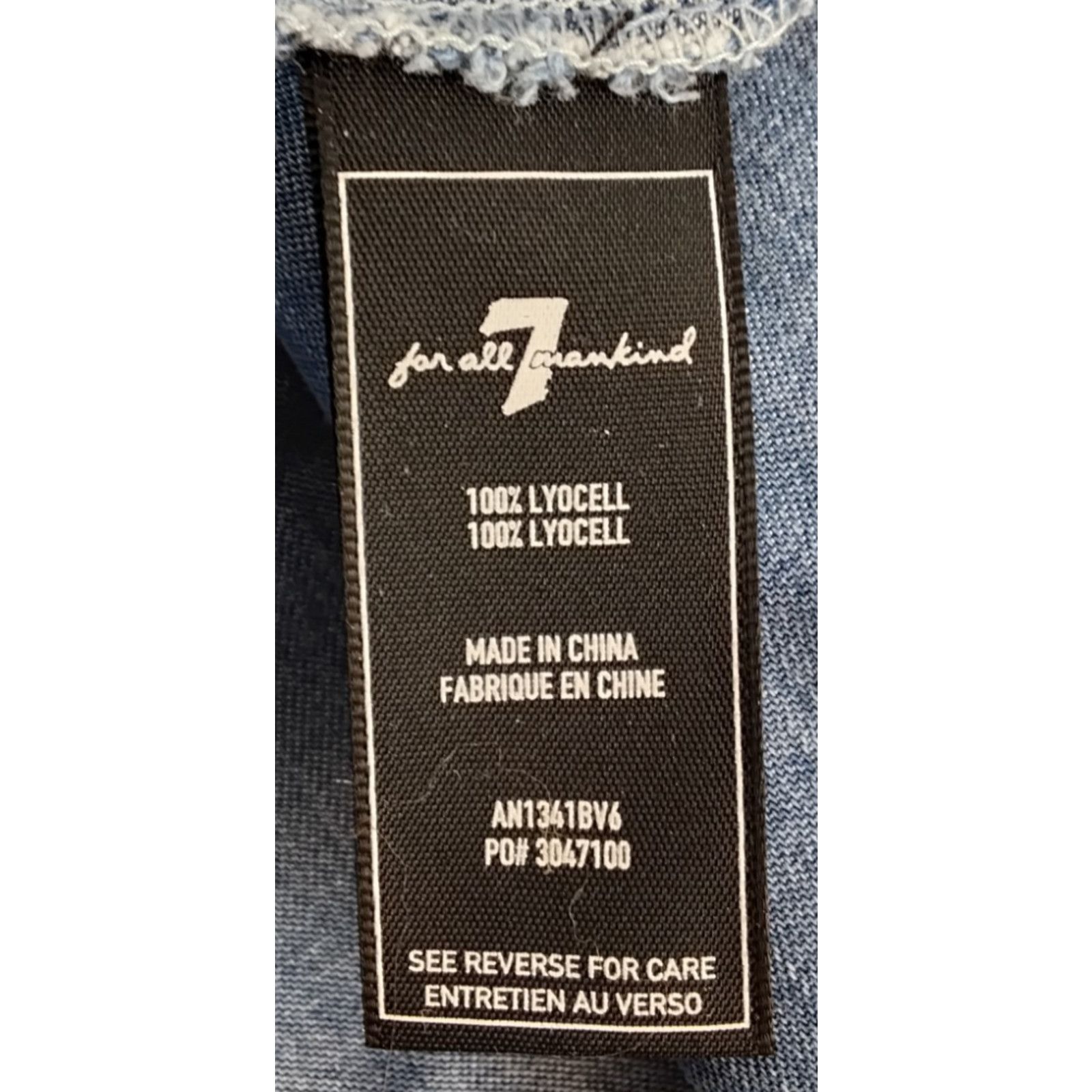 7 For All Mankind 7 For All Mankind Jumpsuit Women L Blue Smocked Lyocell New Size 34" / US 12 / IT 48 - 9 Thumbnail