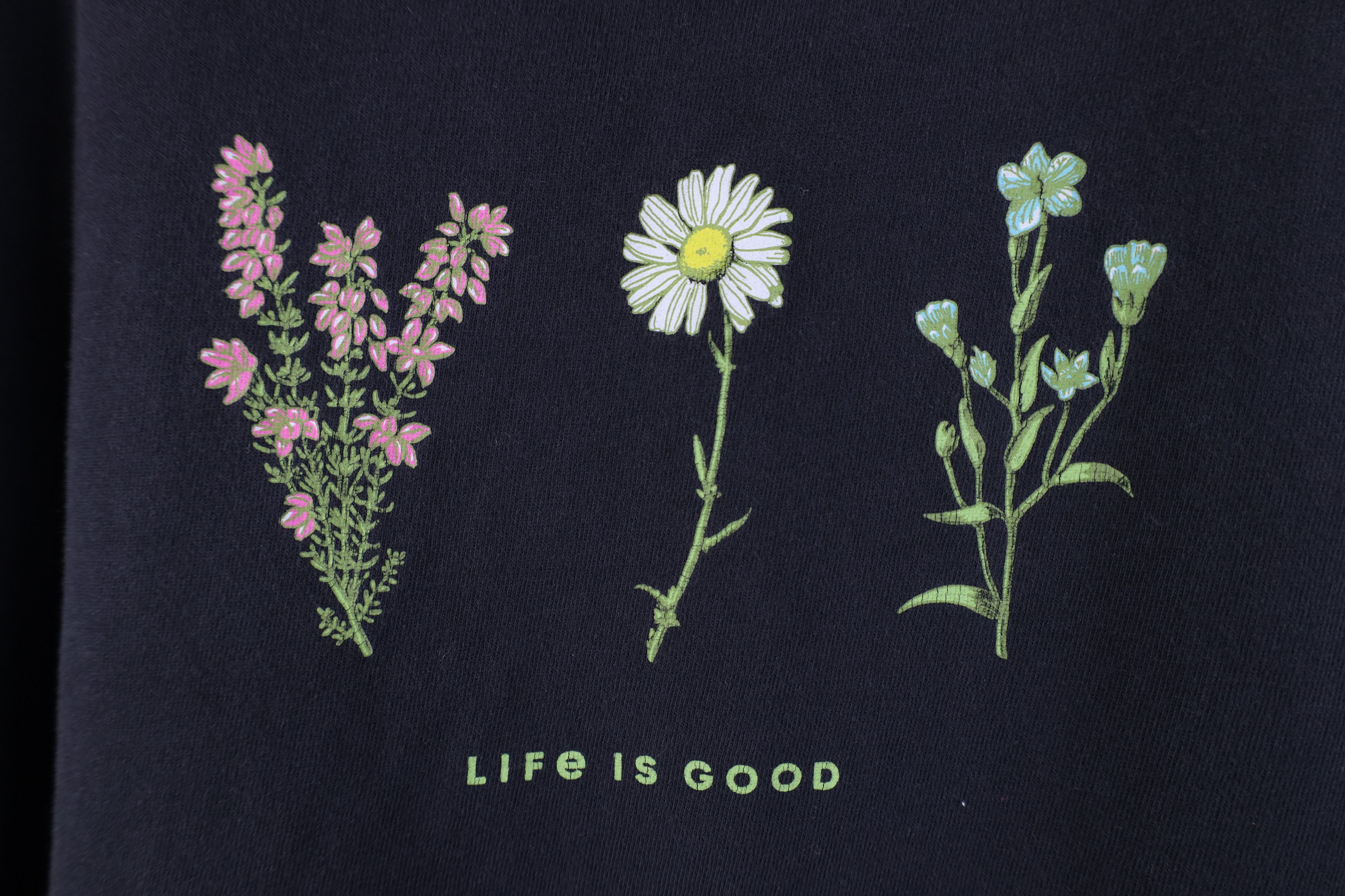 Life is Good Life Is Good Spell Out Flower Long Sleeve T-Shirt Crusher Size L / US 10 / IT 46 - 4 Thumbnail