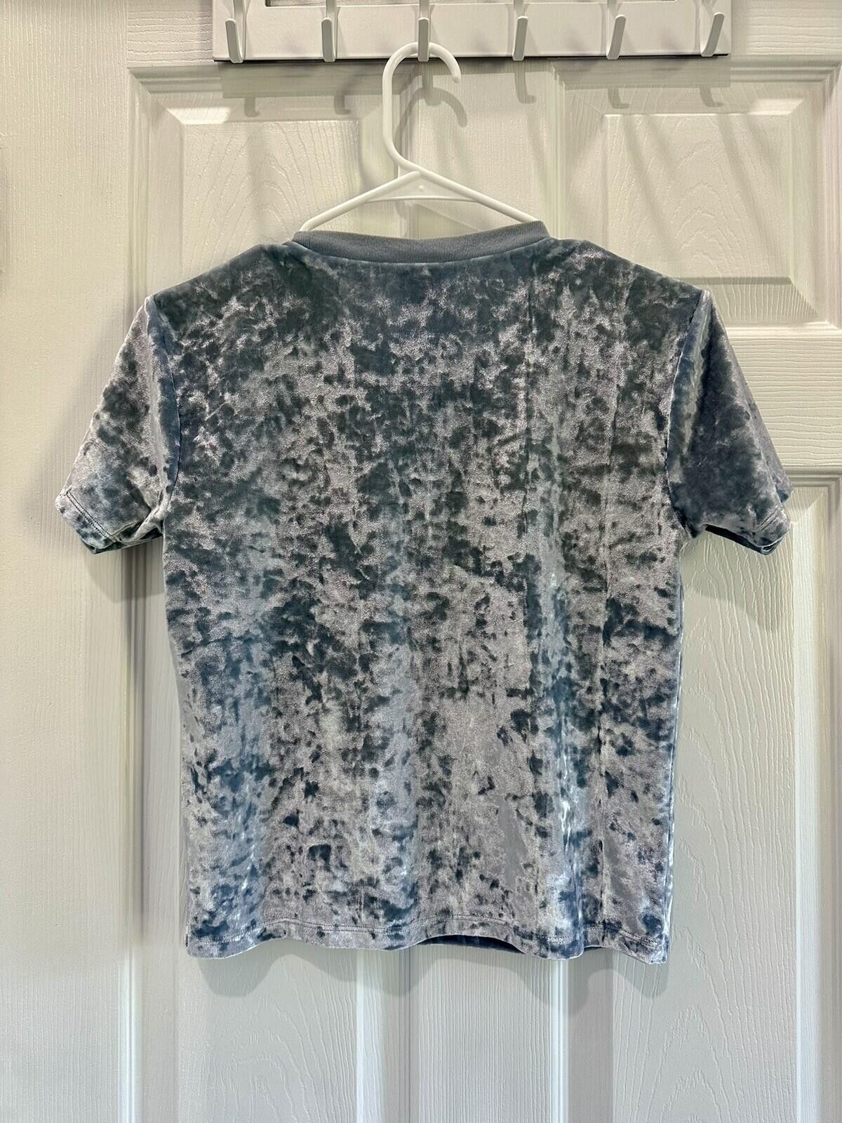 Other Victoria Secret PINK Baby Blue Crushed Velvet Cropped top XS Size XS / US 0-2 / IT 36-38 - 2 Thumbnail
