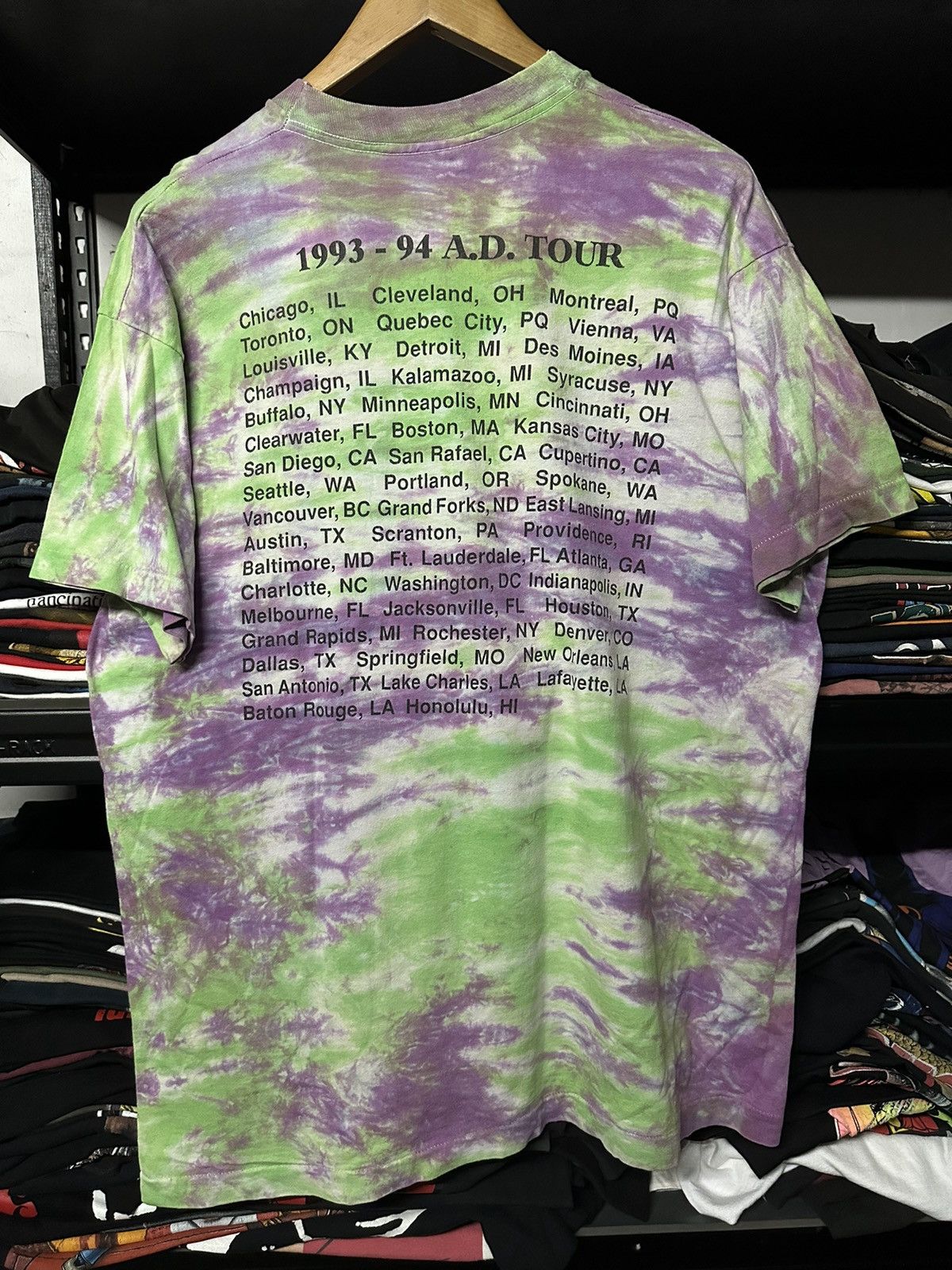 Band Tees × Vintage Vintage 90s A D Philomena Marano Tour Single Stitch Tee Size US XL / EU 56 / 4 - 2 Thumbnail