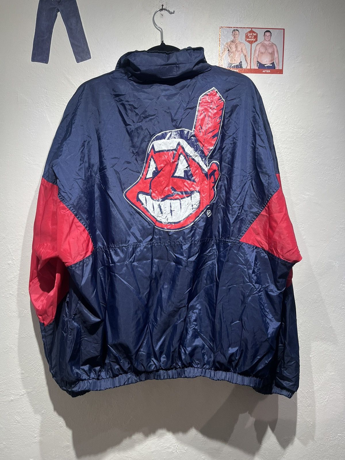 MLB × Vintage Vintage Indians windbreaker Size US XL / EU 56 / 4 - 2 Thumbnail