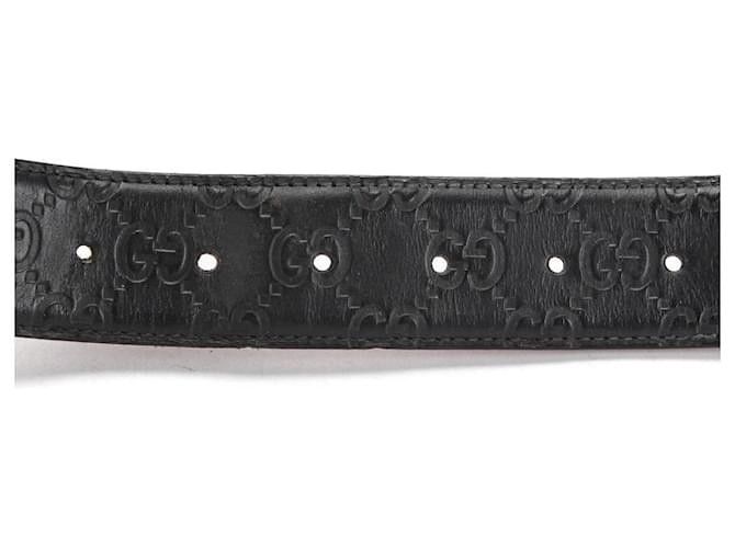Gucci Gucci gg supreme leather belt embossed logo gold buckle Size 32 - 7 Thumbnail