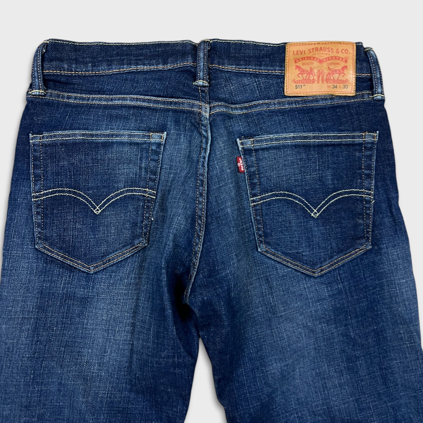Levi's × Vintage Levi's 511 Jeans 32x30 Slim Fit Faded American Denim Pants Size US 32 / EU 48 - 6 Thumbnail