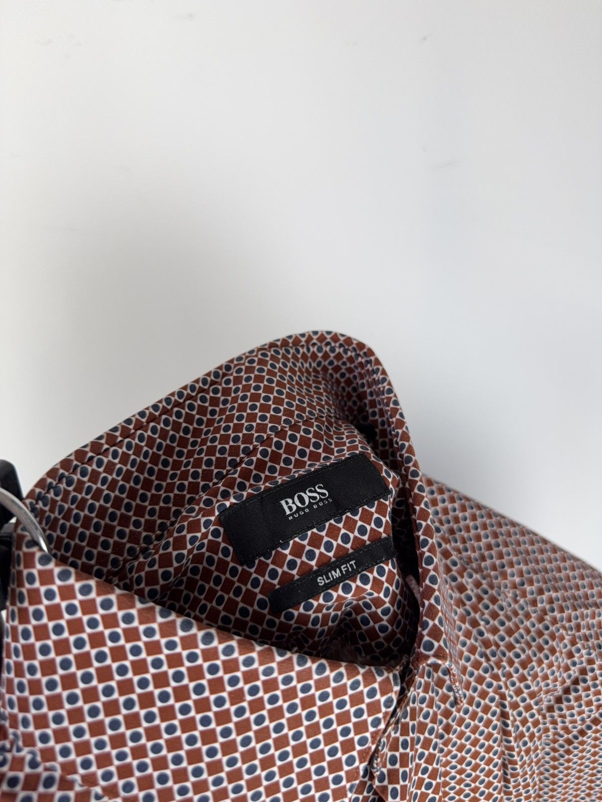 Hugo Boss Vintage Retro dot pattern Hugo Boss Designer Luxury Shirt Size US S / EU 44-46 / 1 - 8 Thumbnail