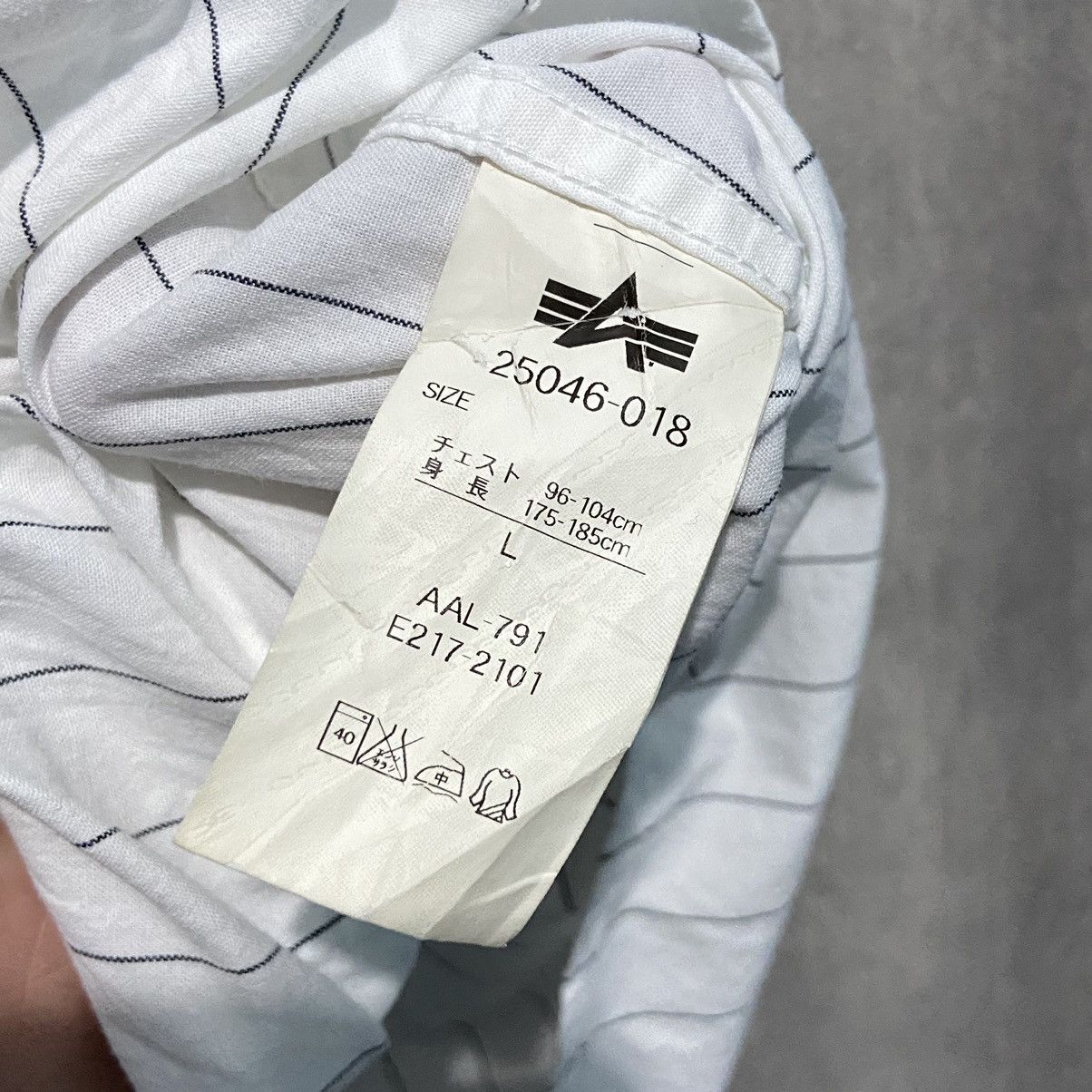 Alpha Industries Alpha industries Stripe Shirt Size US L / EU 52-54 / 3 - 6 Thumbnail