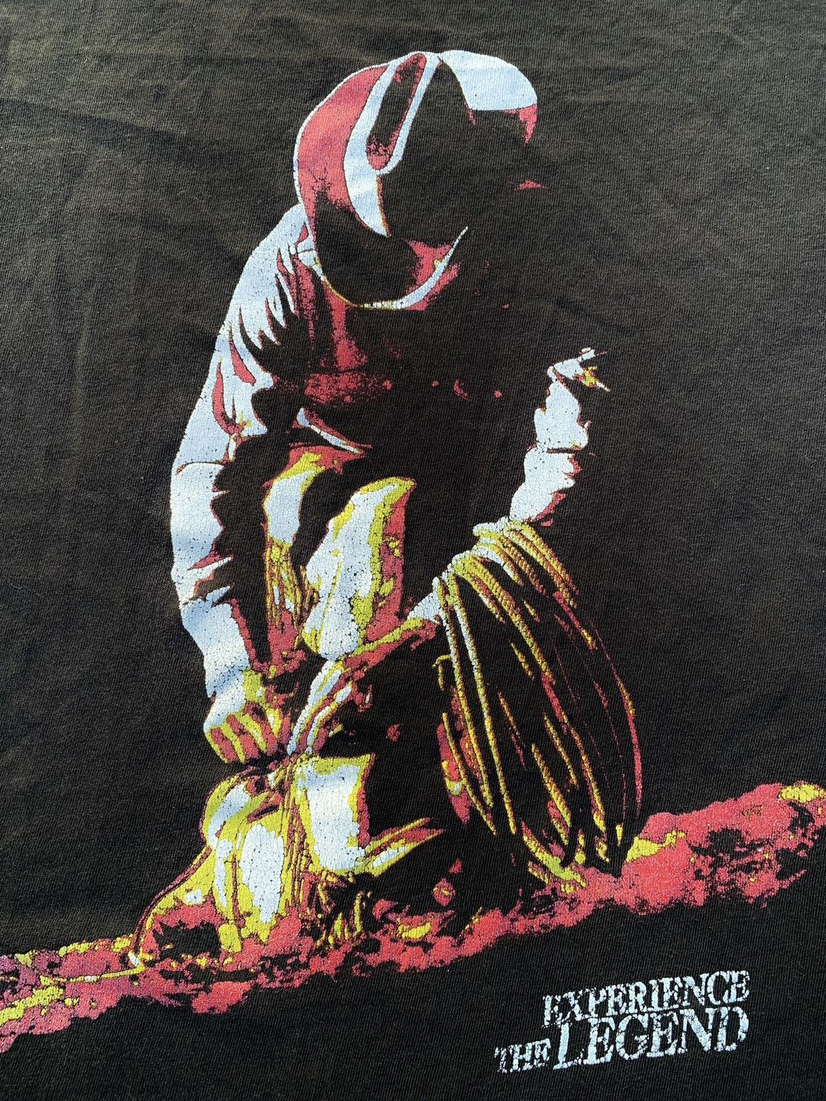 Vintage Vintage 90’s Cowboy T-shirt Hanes Tee Western Size US L / EU 52-54 / 3 - 3 Thumbnail
