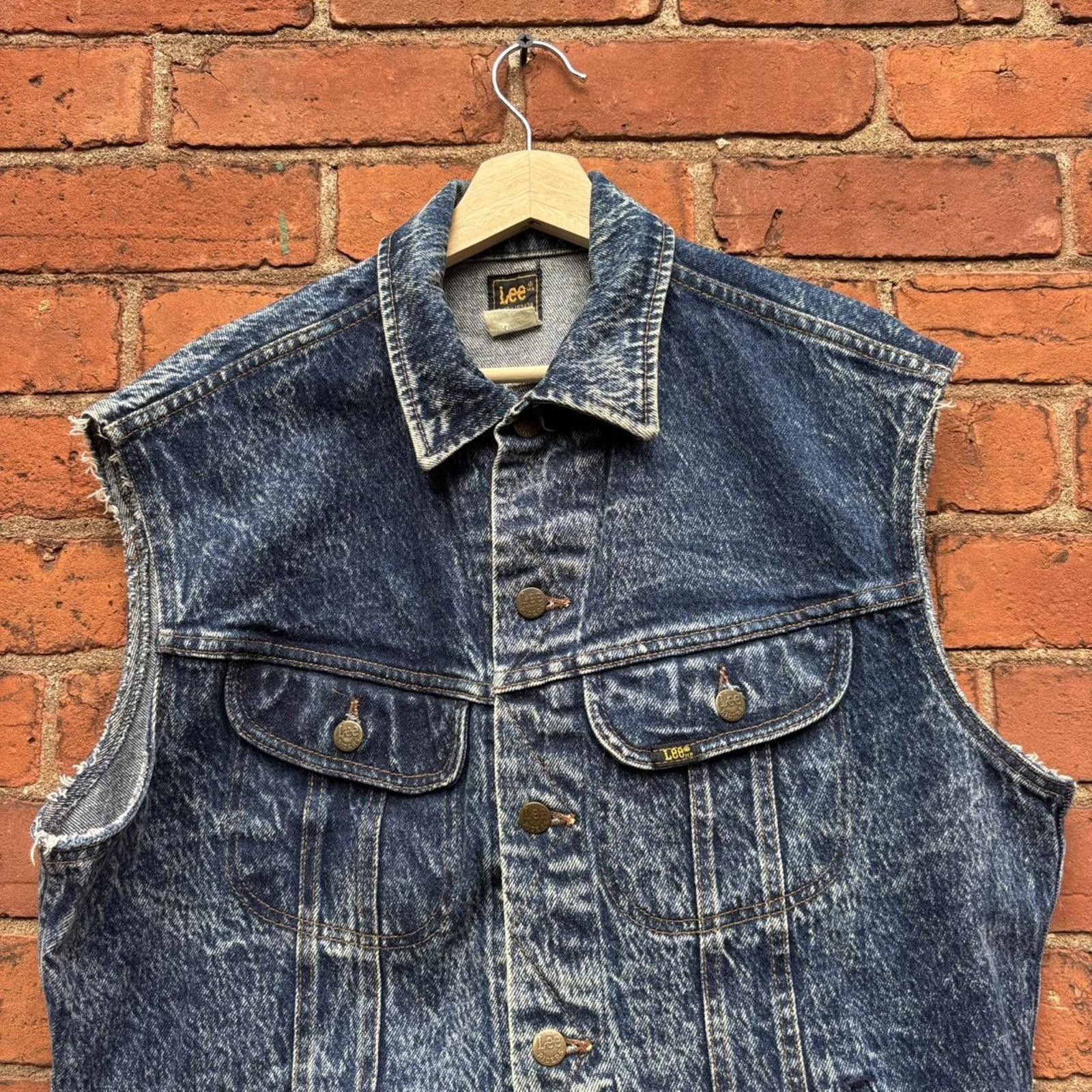 Lee vintage lee rider acid washed denim vest 70s/80s M Size US M / EU 48-50 / 2 - 2 Thumbnail