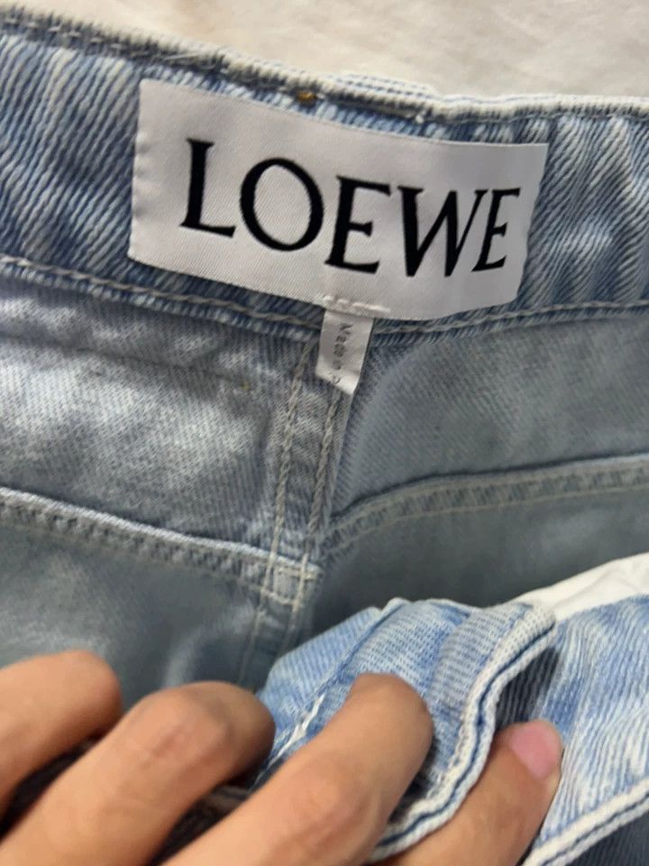 Loewe Loewe sizeXS Blue hemmed jeans Size 31" - 2 Thumbnail