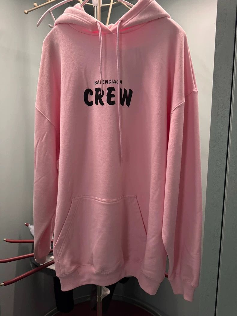 Balenciaga Balenciaga Pink Crew Hoodie 2505-Nextarrow Size US S / EU 44-46 / 1 - 1 Thumbnail