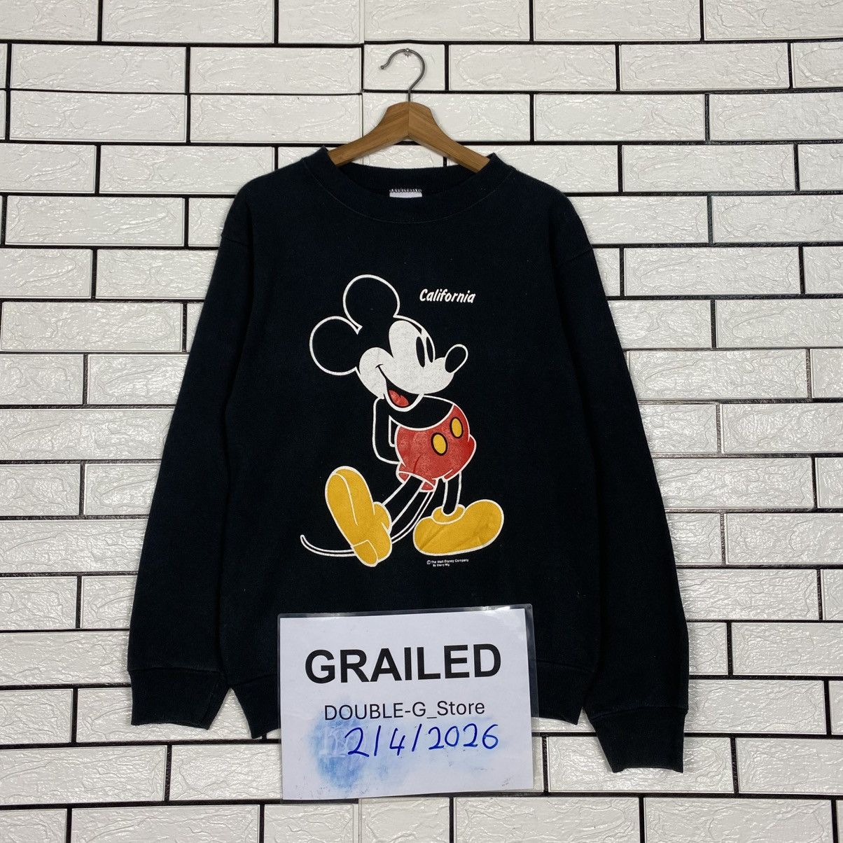 Vintage The Walls Disney Company Tultex Mickey Mouse Big Logo Size US M / EU 48-50 / 2 - 1 Thumbnail