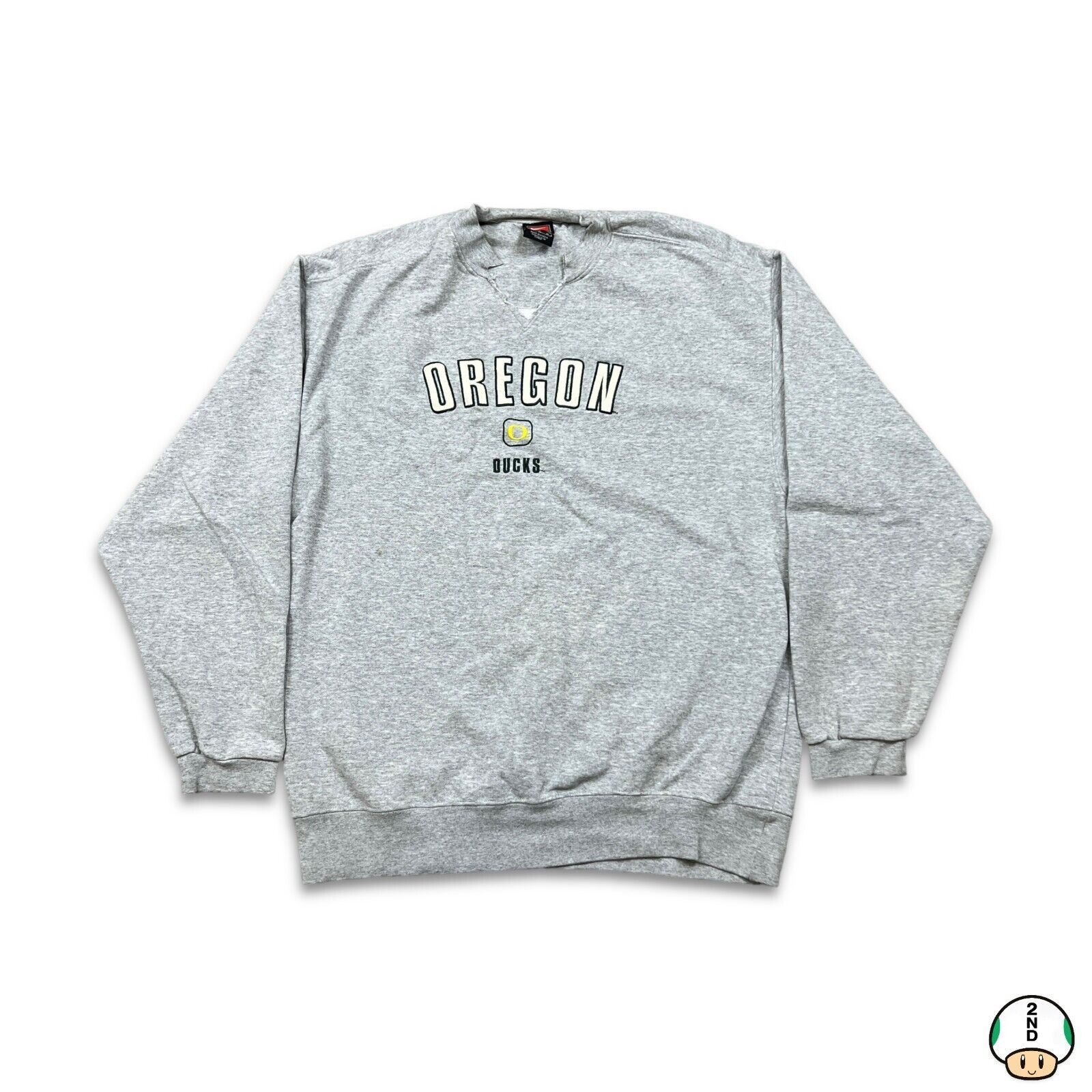 Nike VTG Nike Oregon Ducks Sweatshirt Medium Thrashed College 90s Size US M / EU 48-50 / 2 - 1 Thumbnail