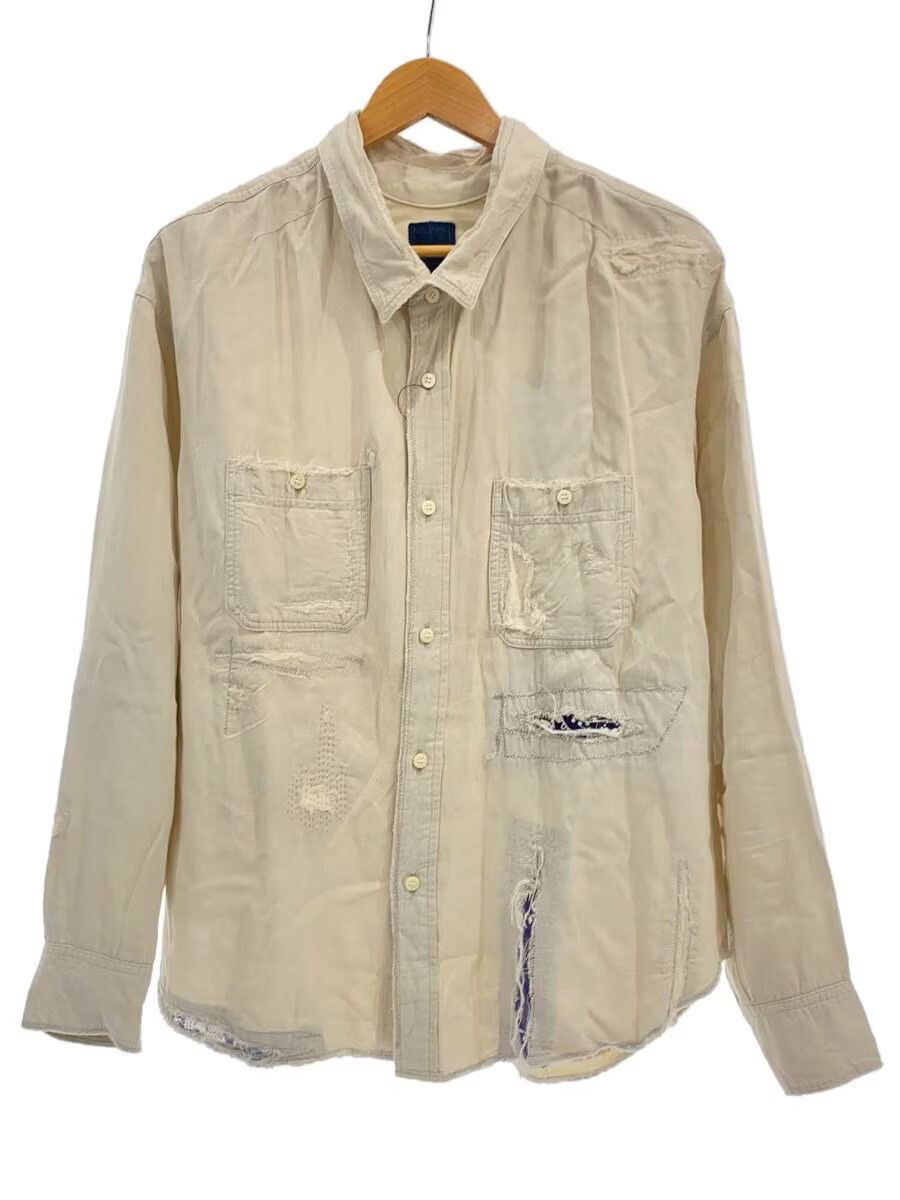 Visvim Visvim Rayon Long Sleeve Shirt Beige Size US S / EU 44-46 / 1 - 1 Thumbnail