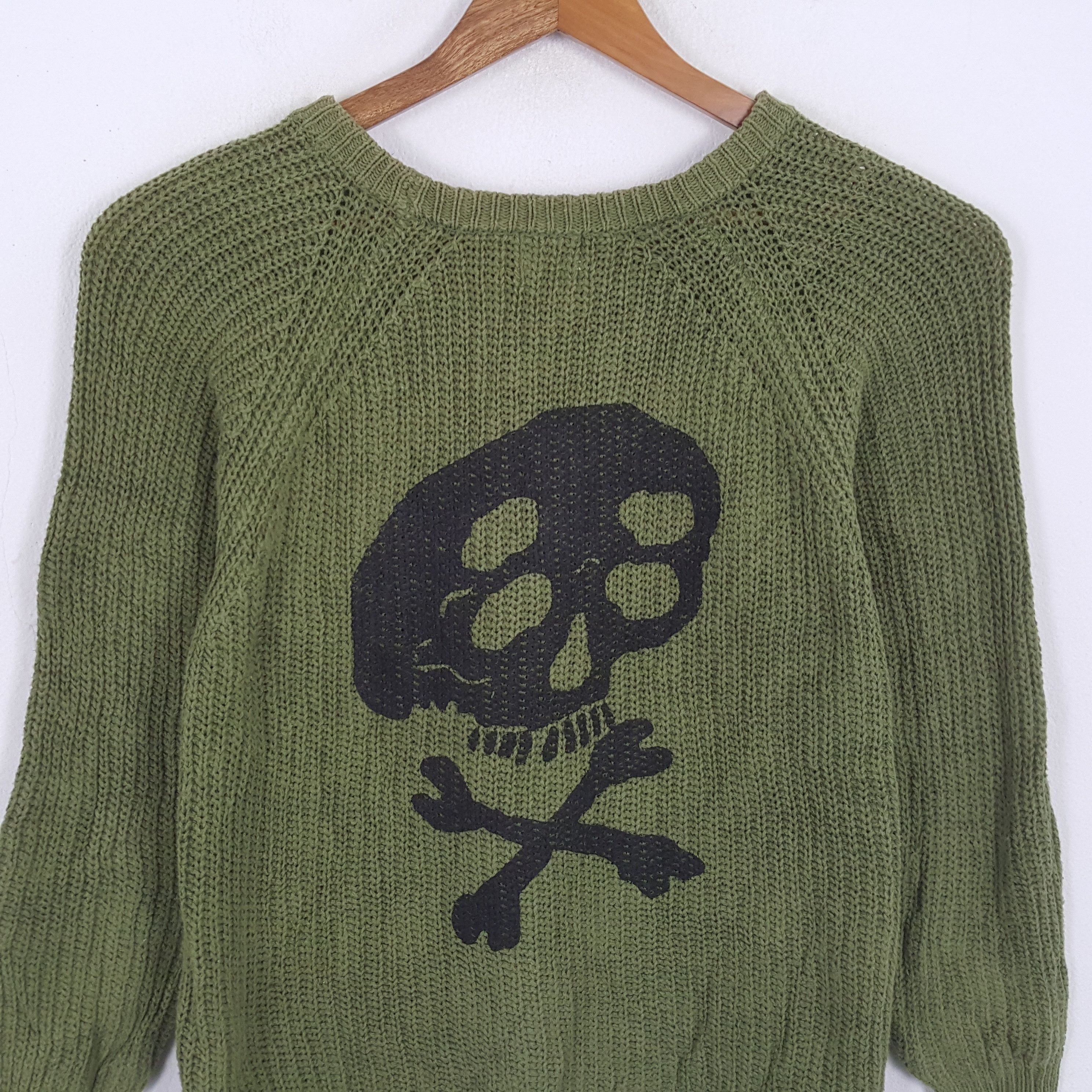 Japanese Brand × Vintage Vintage SKULLS Kapital Japanese Brand Custom Style Knitwear Size US M / EU 48-50 / 2 - 2 Thumbnail