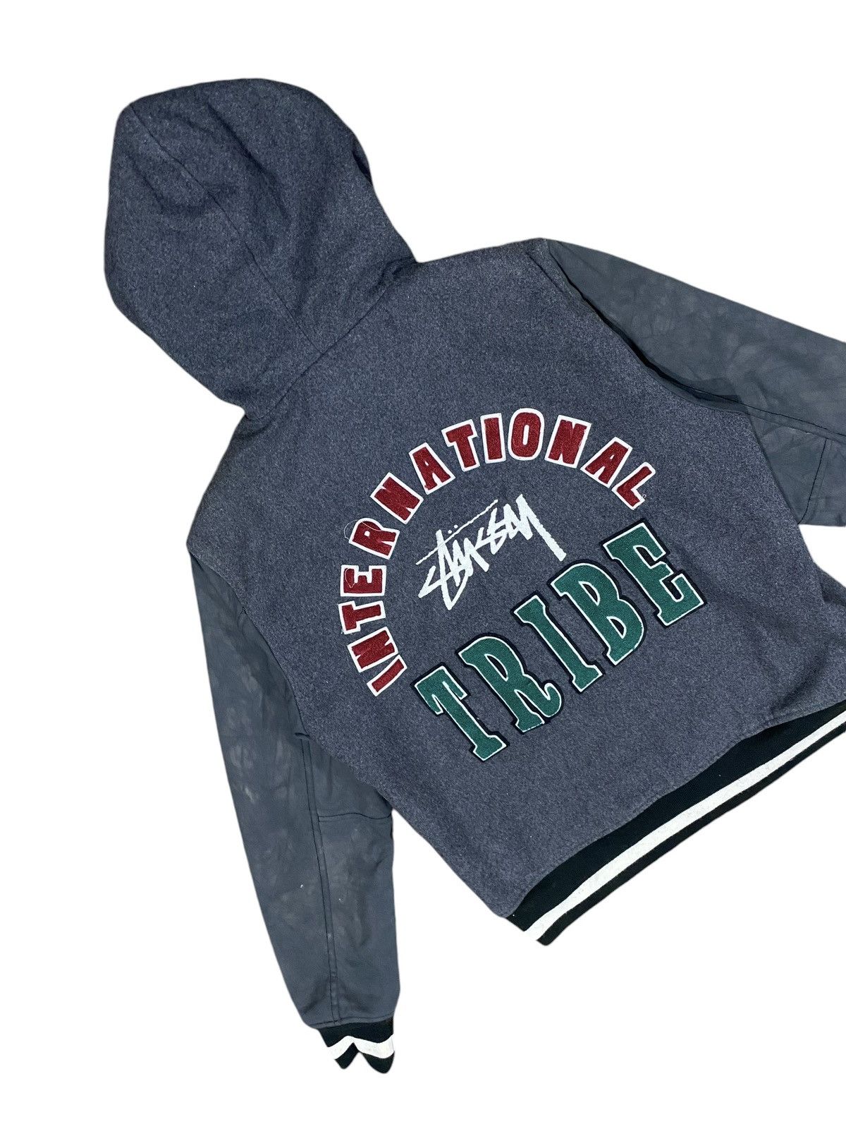 Stussy Rare🔥STUSSY Varsity Hoodie International Tribe Size US L / EU 52-54 / 3 - 18 Thumbnail