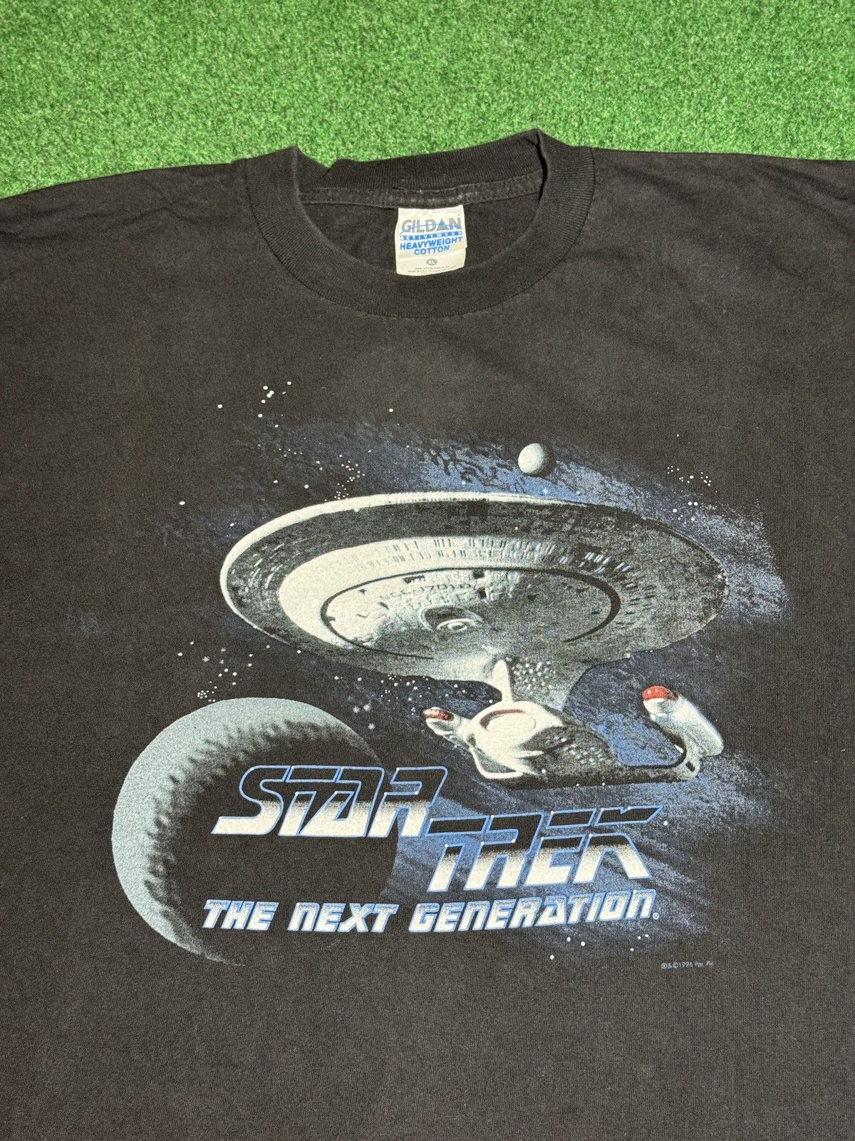 Vintage Vintage 90s Star Trek The Next Generation Sci Fi XL T Shirt Size US XL / EU 56 / 4 - 2 Thumbnail