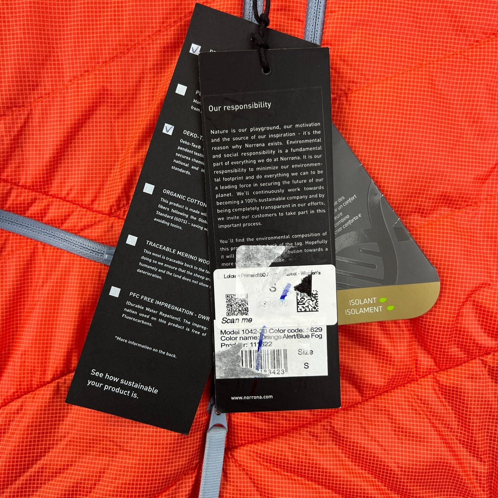 Norrona Norrona Lofoten Primeloft80 Womens XS Ski Snow Anorak Jacket Size XS / US 0-2 / IT 36-38 - 5 Thumbnail