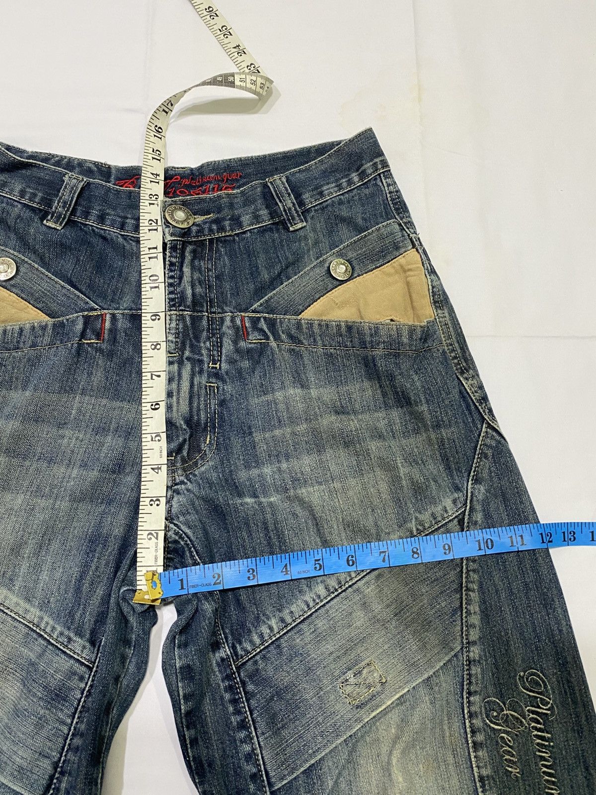 JNCO Japanese brand X Platinum gear baggy jeans Size US 31 - 20 Thumbnail