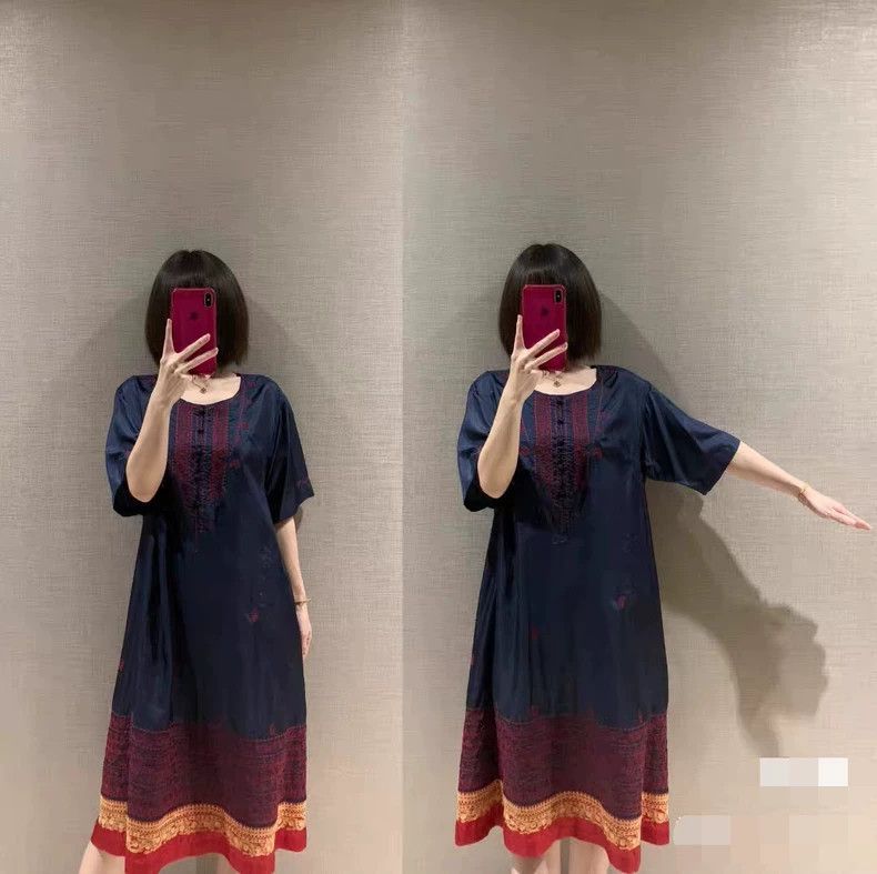 Issey Miyake issey miyake size:2 Silk embroidered dress Size XXS / US 00 / IT 34 - 9 Thumbnail