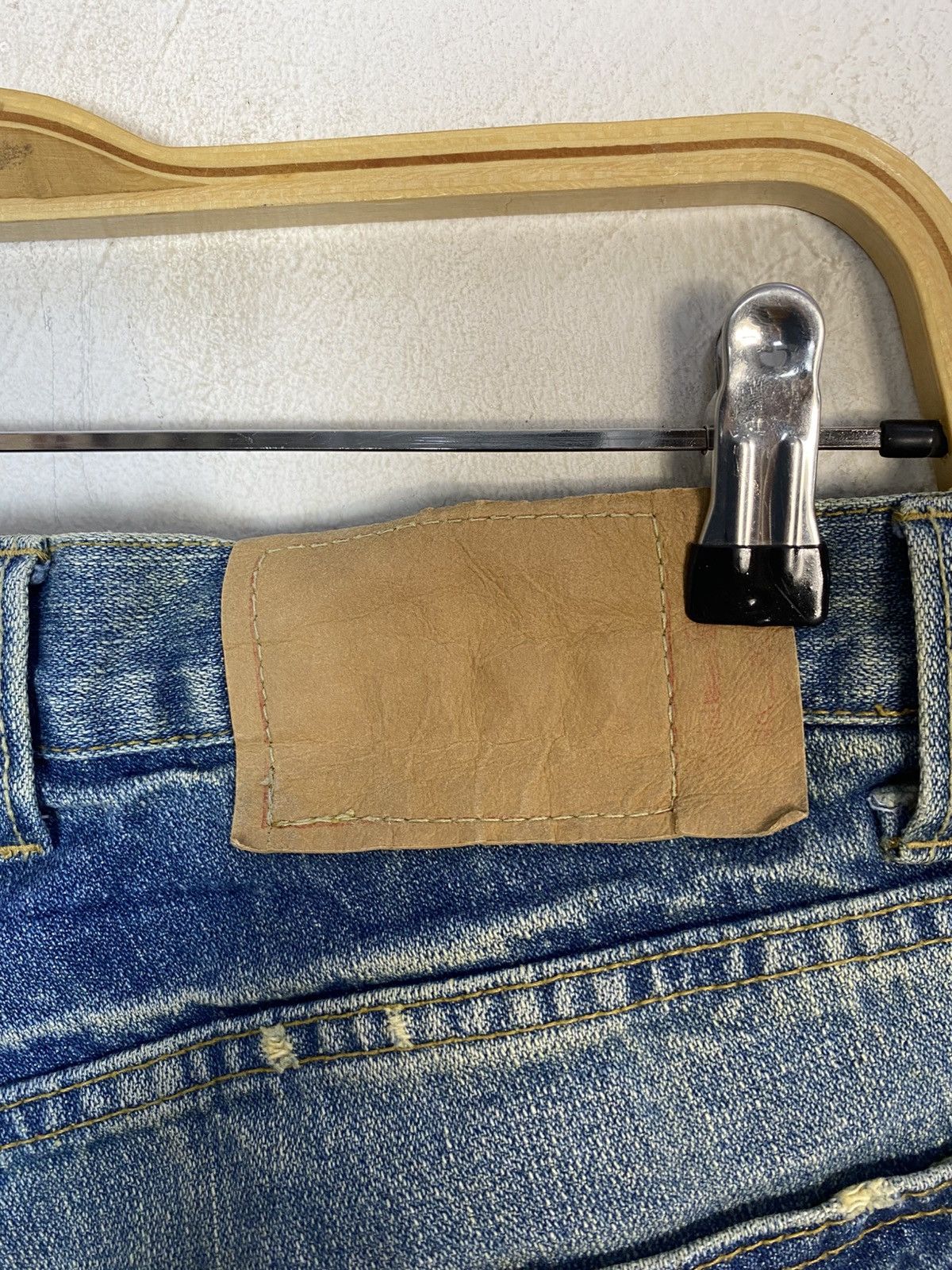 Japanese Brand Vintage Peace Denim Printed Distressed Hippie Jeans Size 33 Size US 33 - 9 Thumbnail