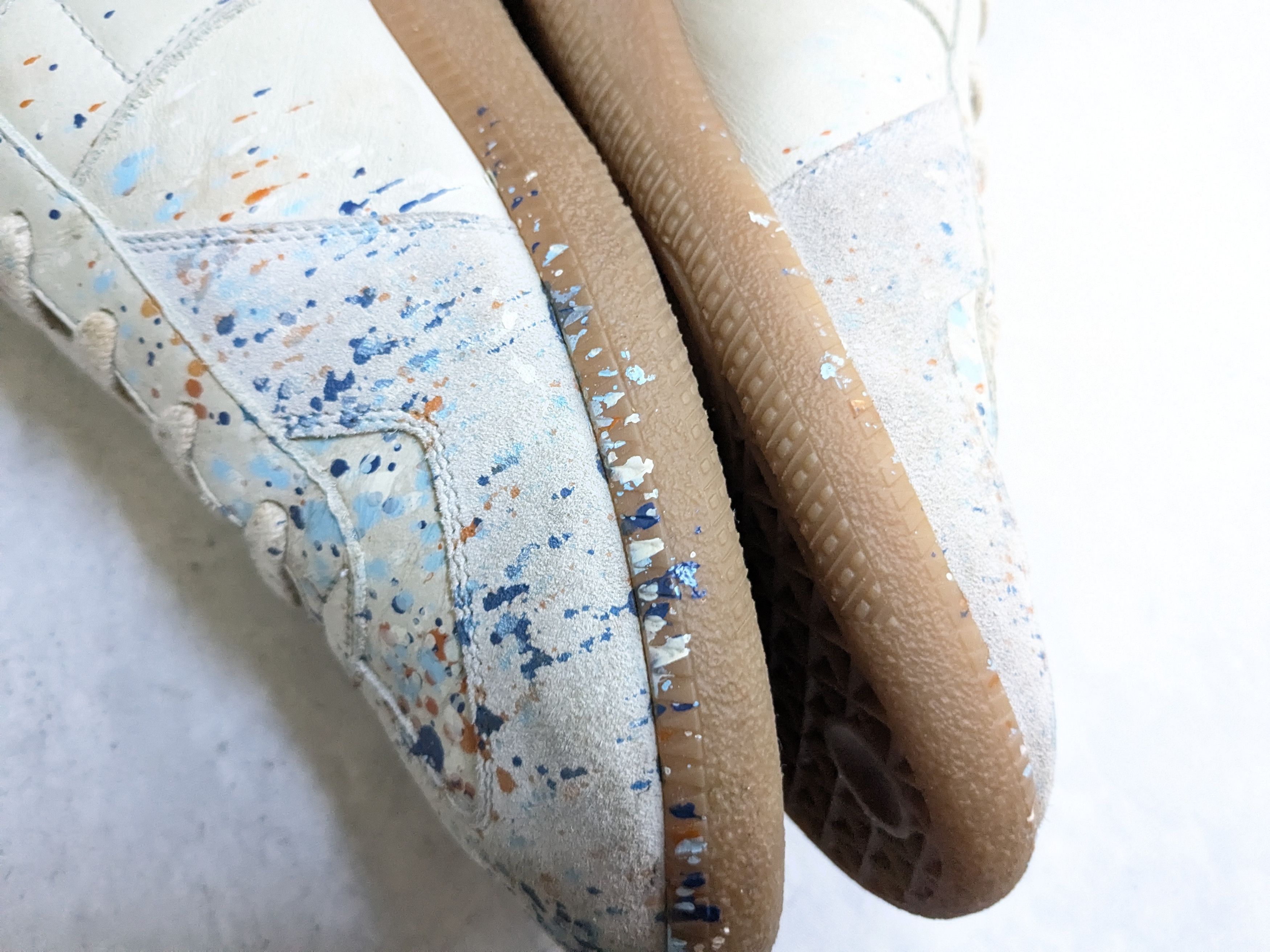 Maison Margiela Maison Margiela Replica GAT Paint Splatter 12 45 Low Top Gum Size US 12 / EU 45 - 12 Thumbnail