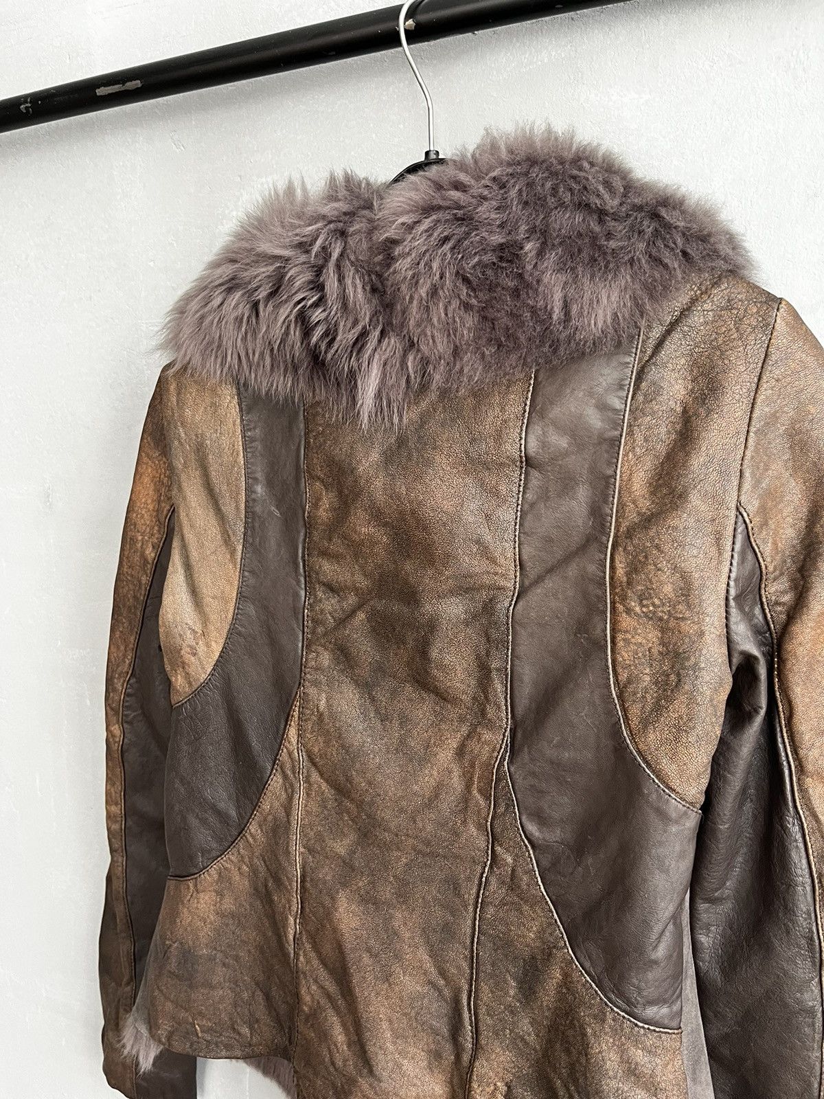 Allsaints × Hysteric Glamour AllSaints MURES Sheepskin Shearling Leather Jacket Size M / US 6-8 / IT 42-44 - 10 Thumbnail
