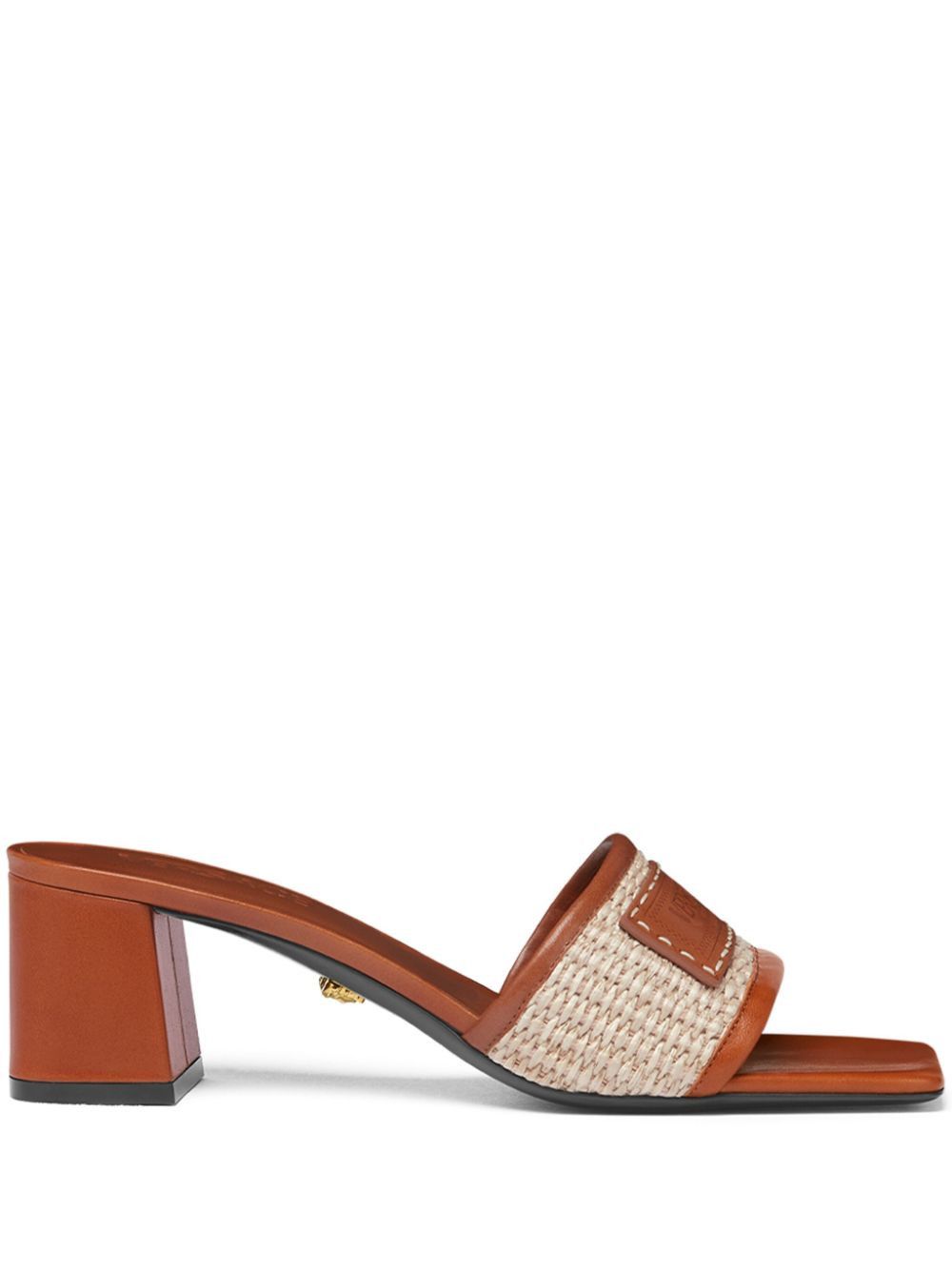 Versace Versace Theia Barocco Raffia Mules SIZE 40 Size ONE SIZE - 1 Thumbnail