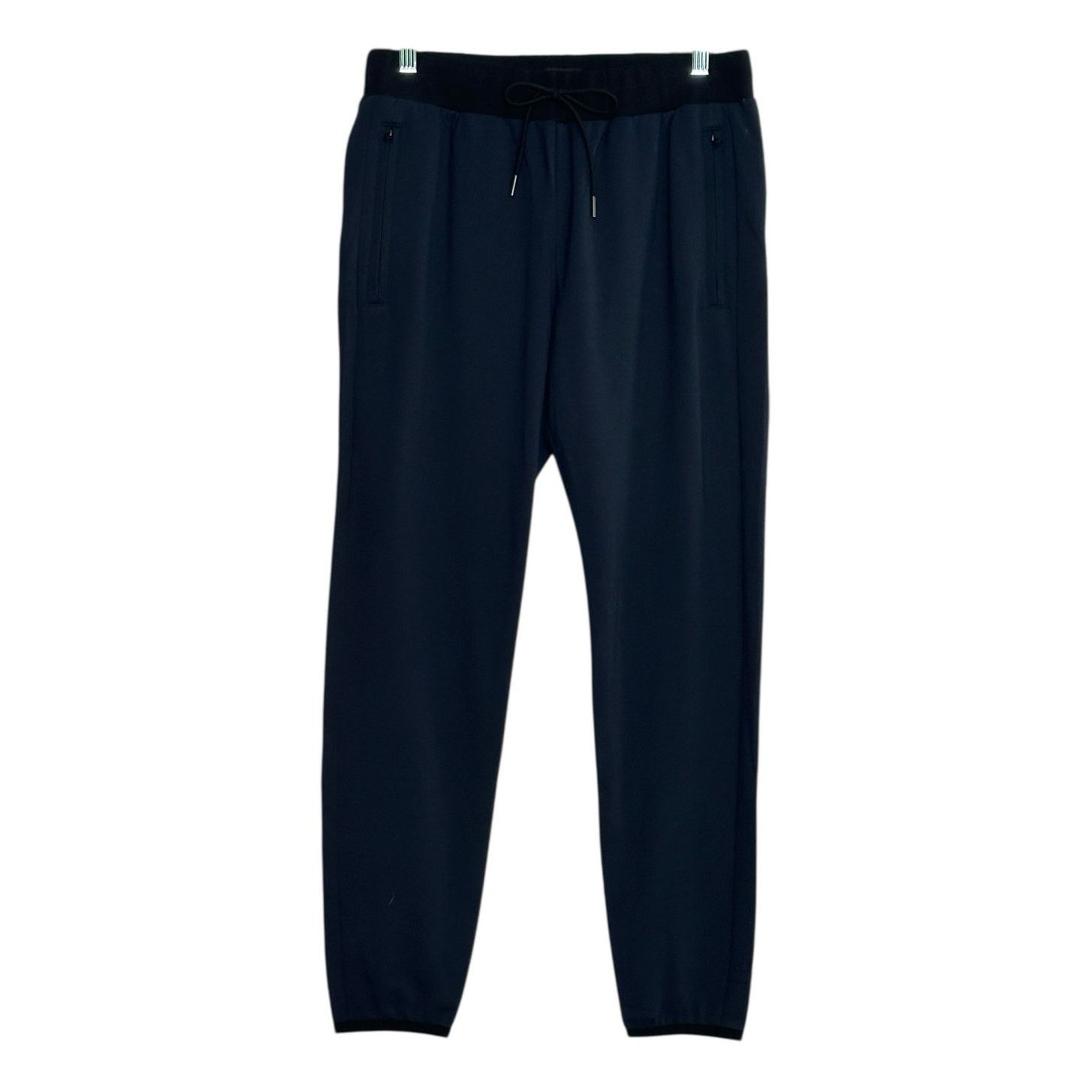Theory blue black trim pull on joggers size XS