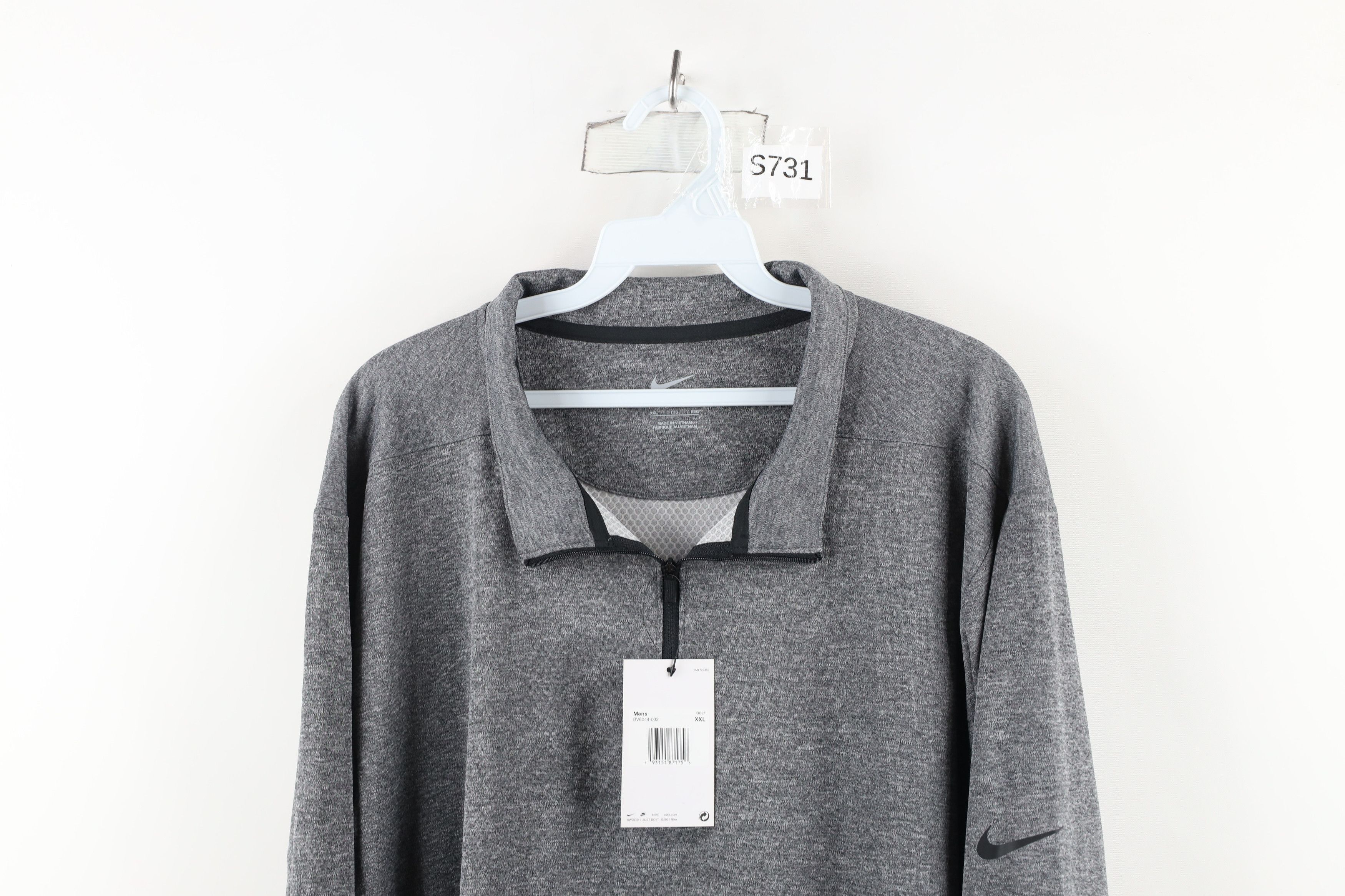 Nike × Vintage New Nike Golf Scott Mini Swoosh Knit Half Zip Pullover Top Size US XXL / EU 58 / 5 - 2 Thumbnail