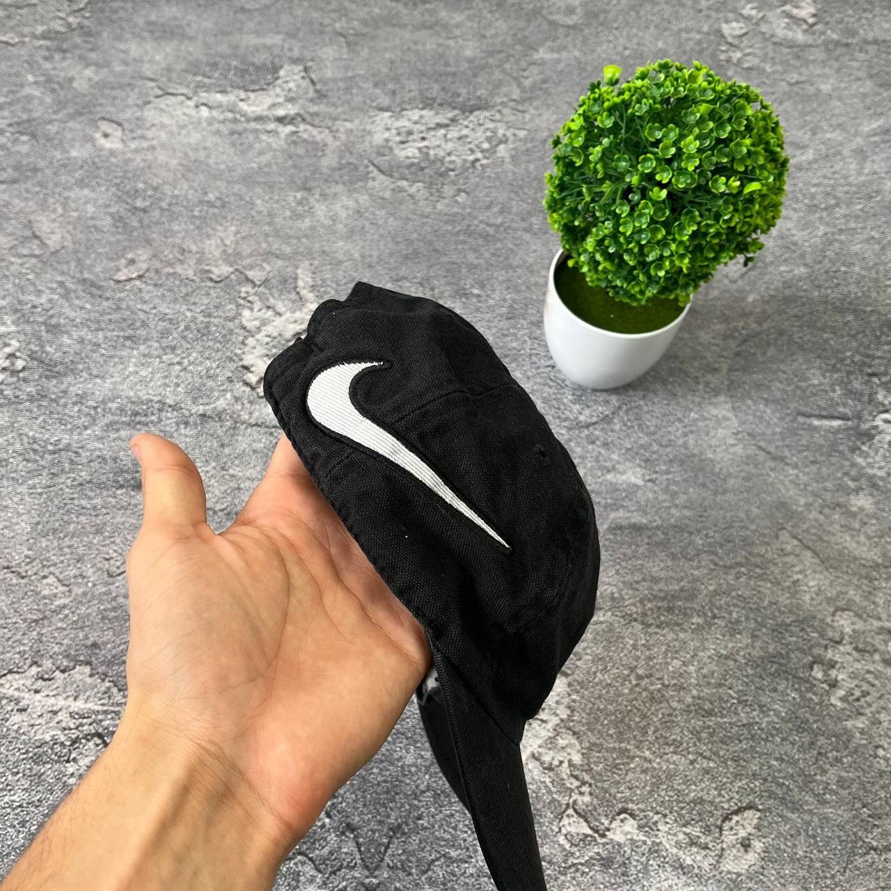 Nike Vintage Big logo Nike HatBlack Classic Pro Fitted Swoosh 90s Size ONE SIZE - 6 Thumbnail