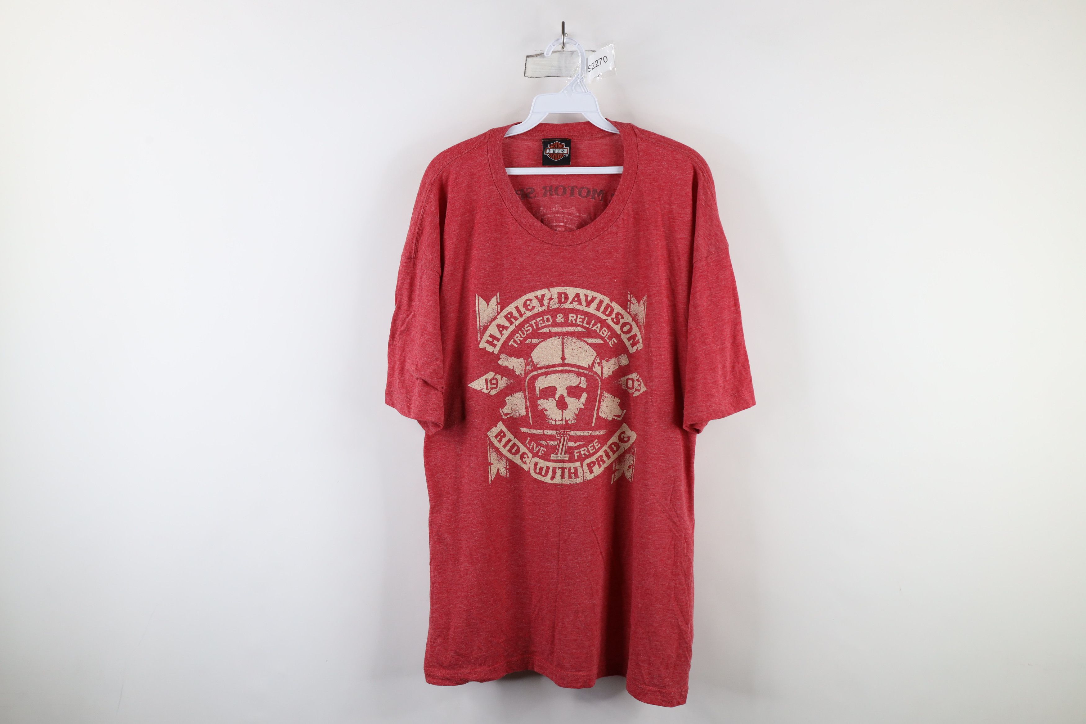 Harley Davidson × Vintage Vintage Y2K Harley Davidson Skull Skeleton Jersey T-Shirt Size US XXL / EU 58 / 5 - 1 Thumbnail