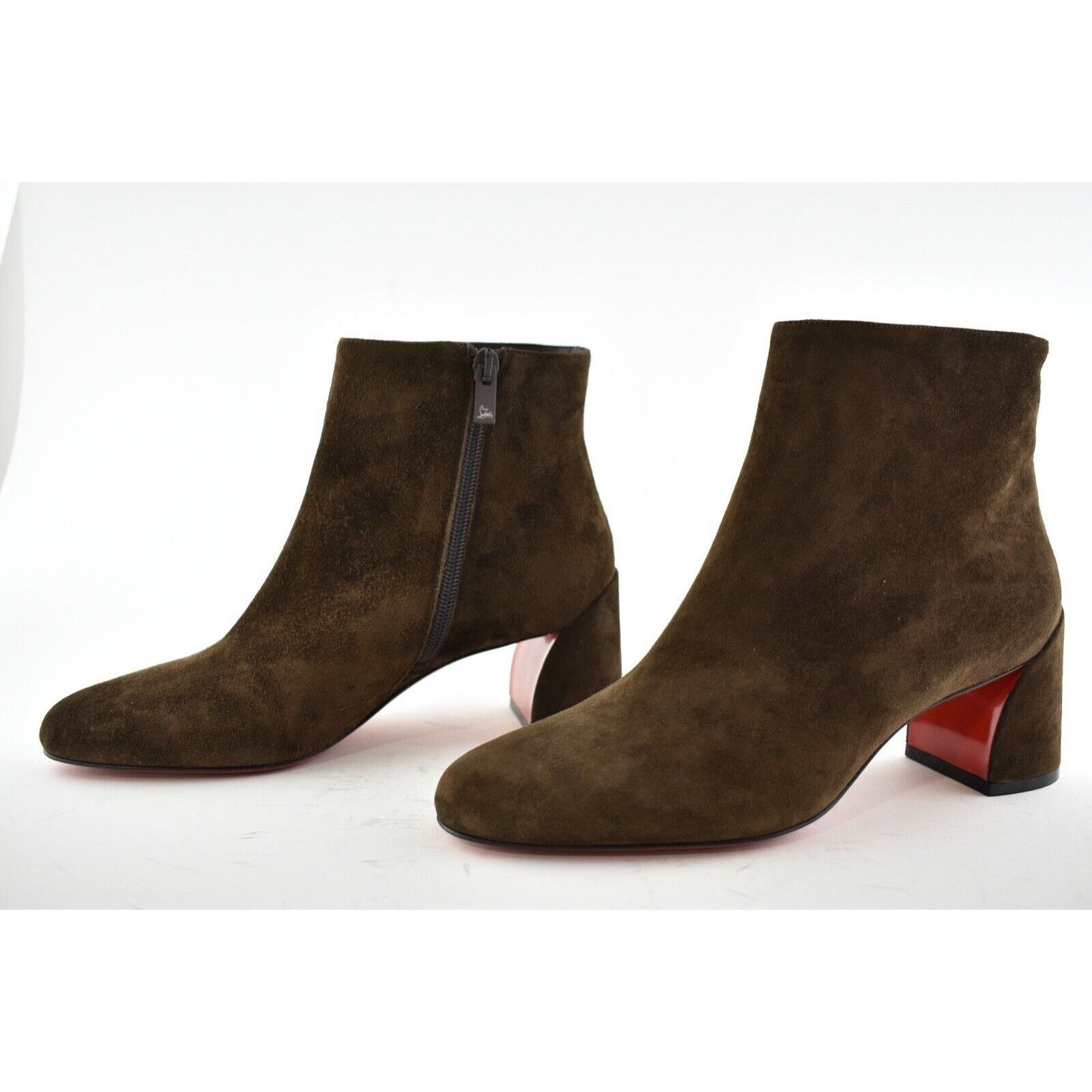 Christian Louboutin Christian Louboutin Turela 55 Arabica Brown Suede Ankle Size US 7.5 / IT 37.5 - 9 Thumbnail
