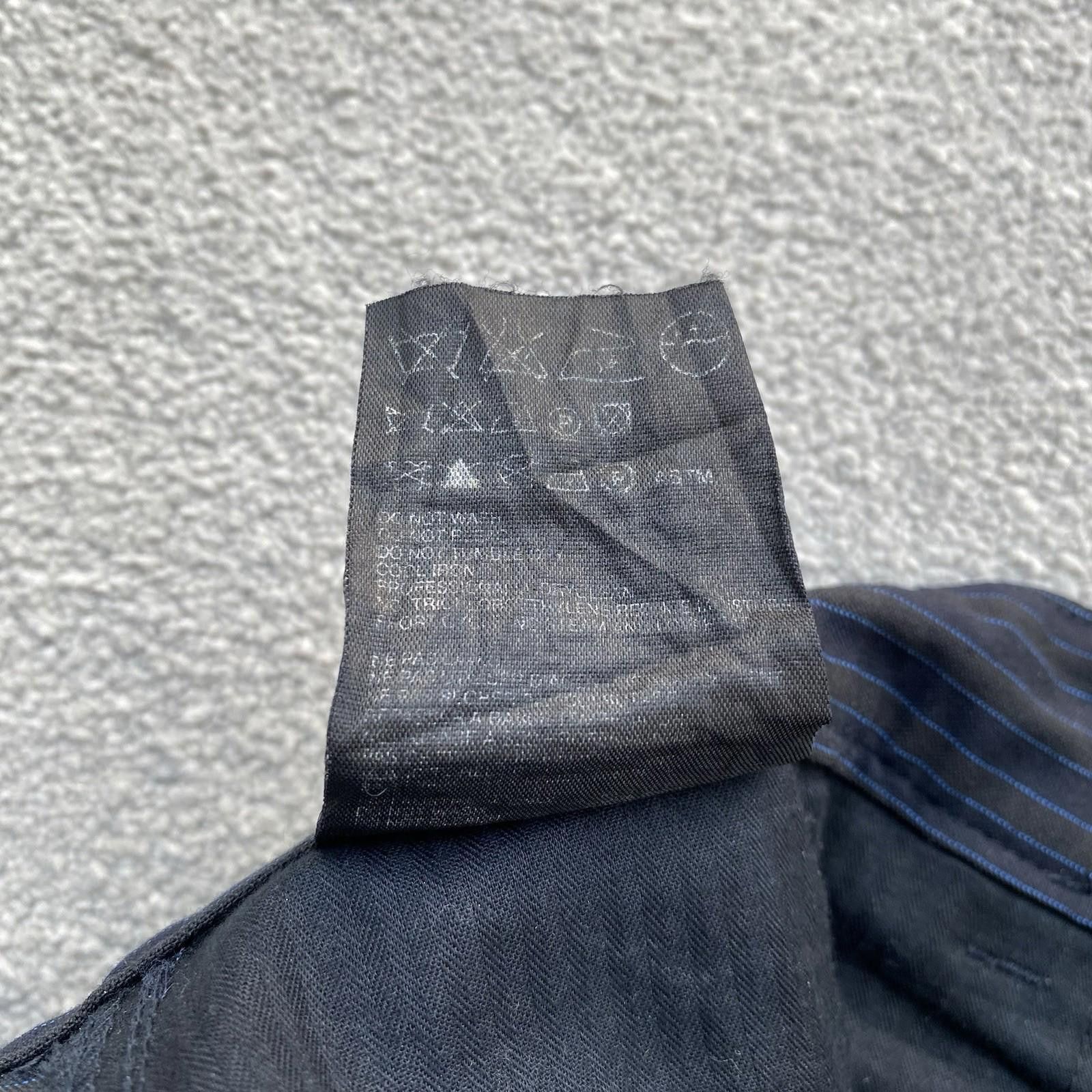 Prada Prada Men’s 100% Virgin Wool Striped Trousers Size 46 Navy Size US 30 / EU 46 - 8 Thumbnail