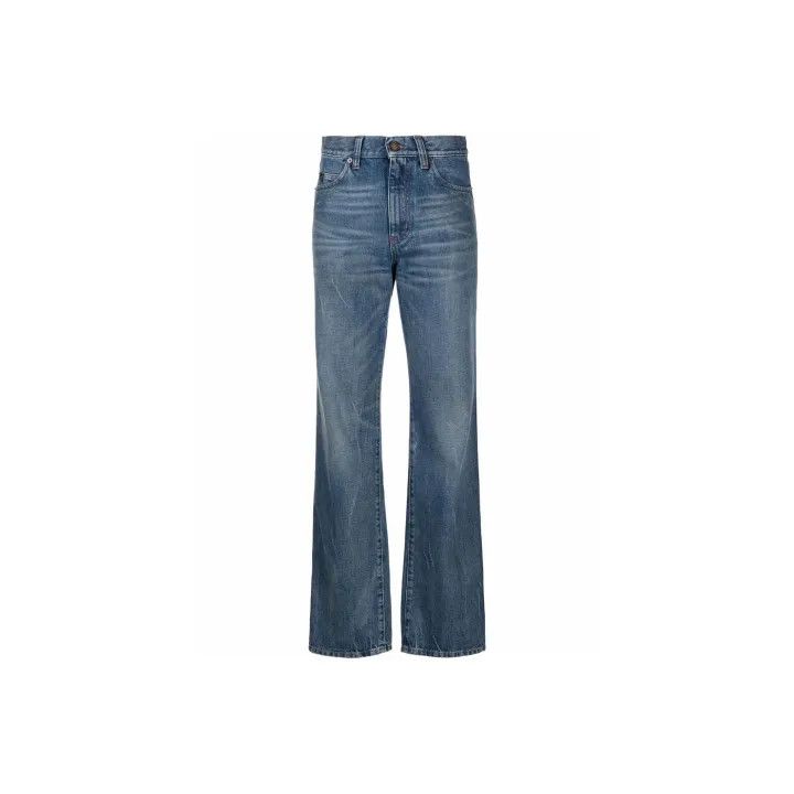 Saint Laurent Paris Saint Laurent SS21 Logo Five-Pocket Jeans 0079 Size 27" / US 4 / IT 40 - 1 Thumbnail