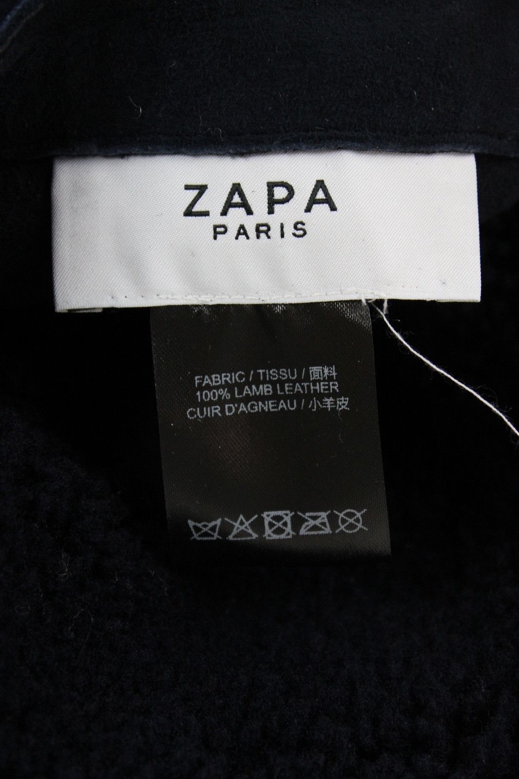 ZAPA ZAPA Jacket Womens ~MEDIUM* Lamb Leather Shearling Buttons Size M / US 6-8 / IT 42-44 - 5 Thumbnail
