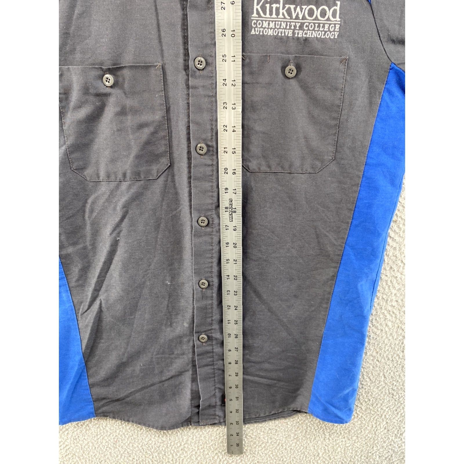 Red Kap Kirkwood Community College Automotive Technology Button Up Shirt SZ S Mens Multicolor Short Sleeve Red Kap Size US S / EU 44-46 / 1 - 7 Thumbnail