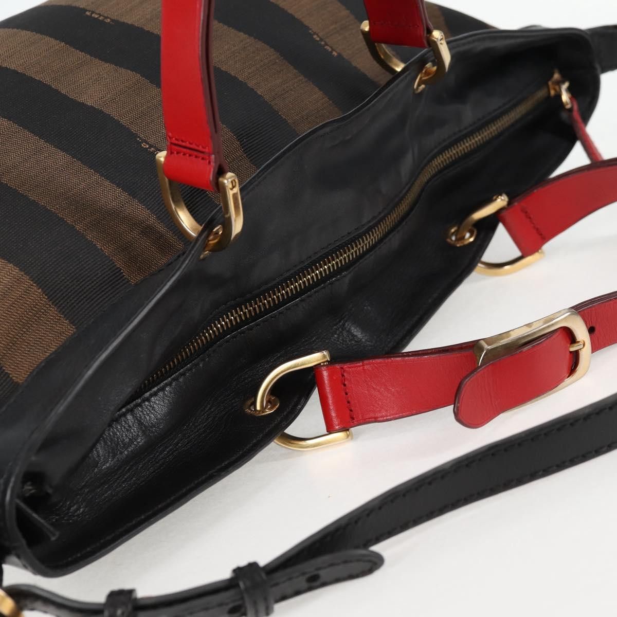Fendi FENDI Pecan Canvas Backpack Brown Black Size ONE SIZE - 6 Thumbnail
