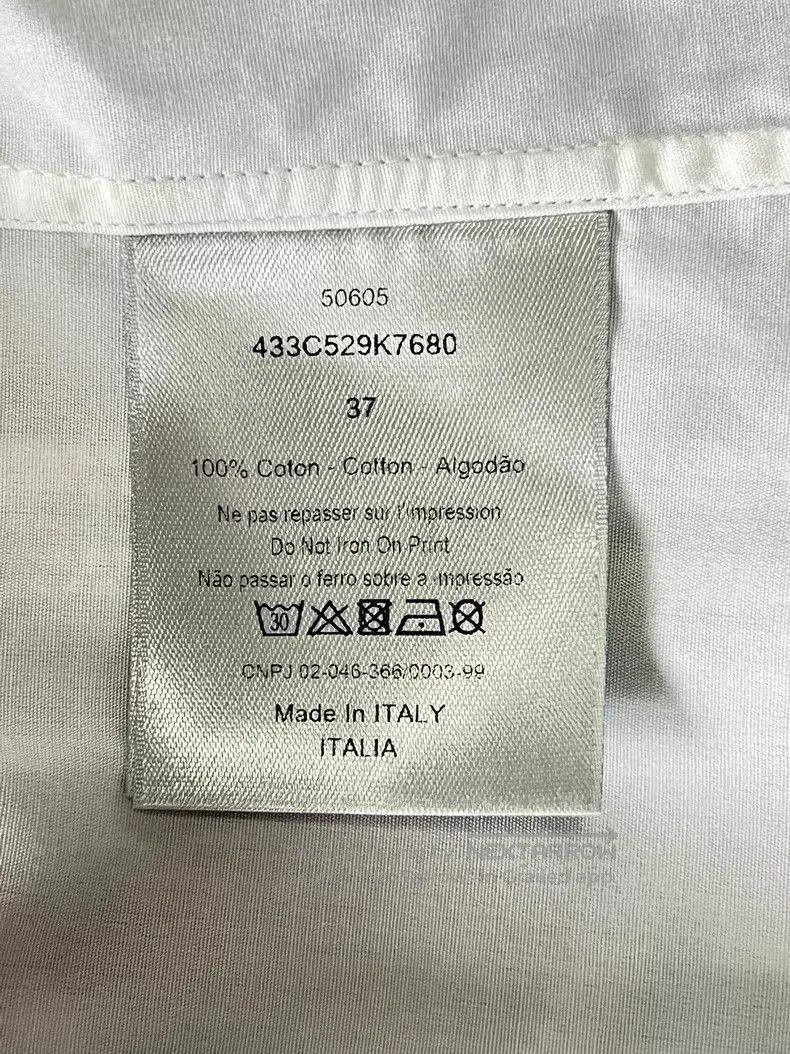 Dior Dior Size 37 1947 letter printed long-sleeved shirt Size US XXS / EU 40 - 9 Thumbnail