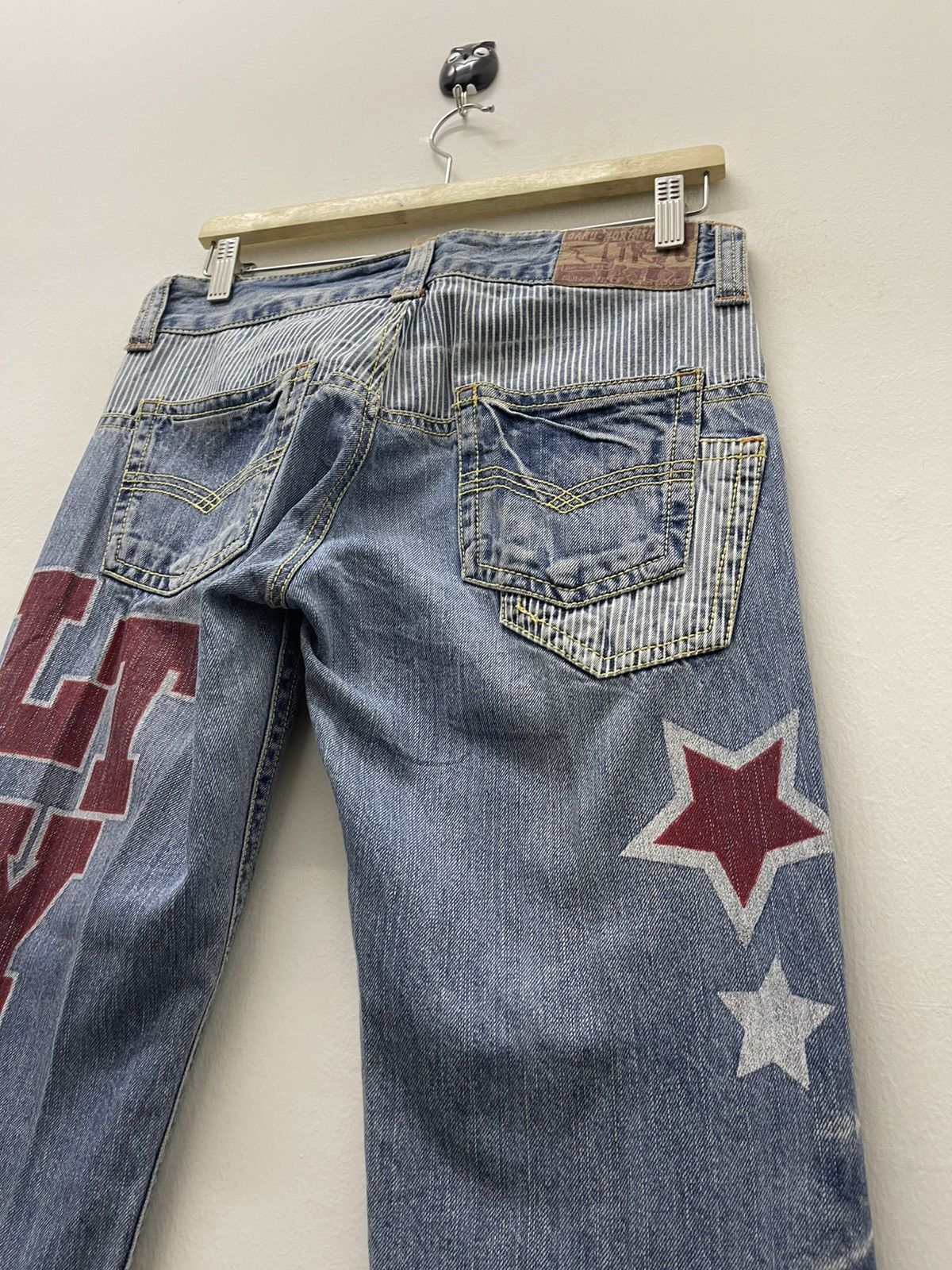 Japanese Brand Rare Vintage LTY Lala Tasty Surf Hickory Stripe Denim Size US 29 - 5 Thumbnail