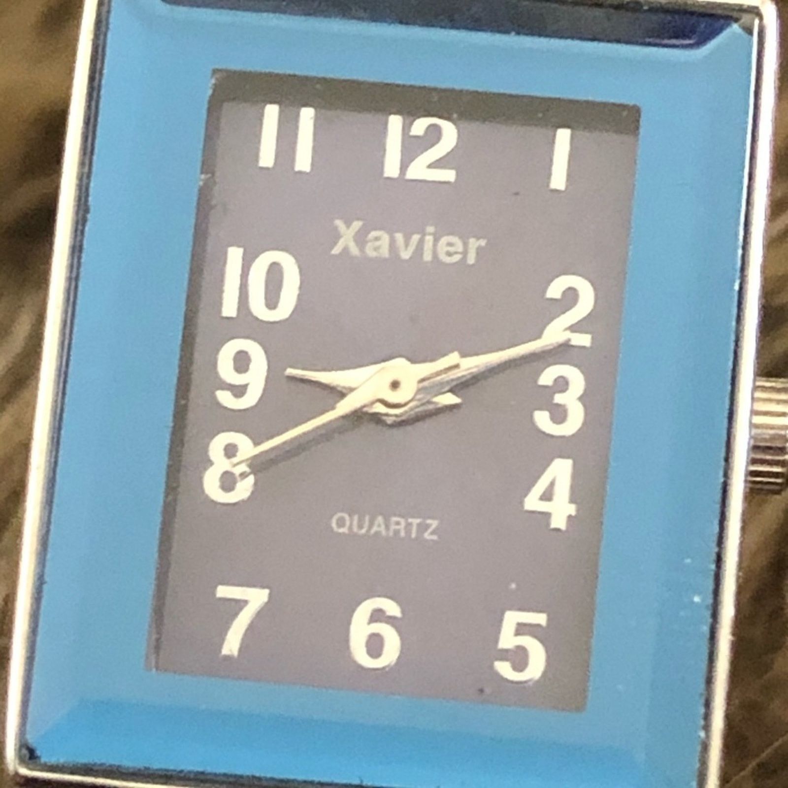 Xavier Xavier metallic blue silver plated cuff watch Size ONE SIZE - 5 Thumbnail